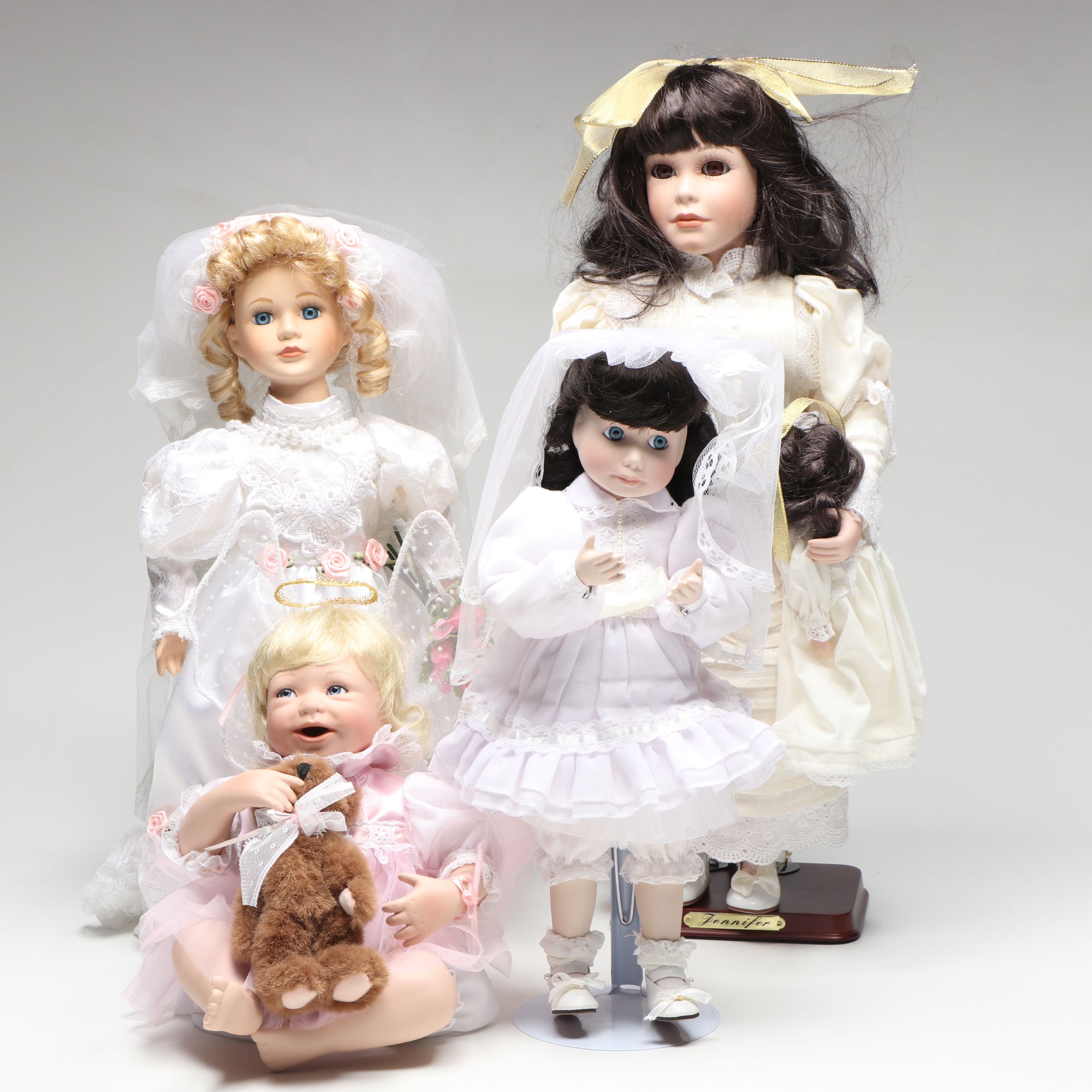 Seymour Mann Musical Porcelain Doll, Ashton-Drake Baby Doll, and More Dolls