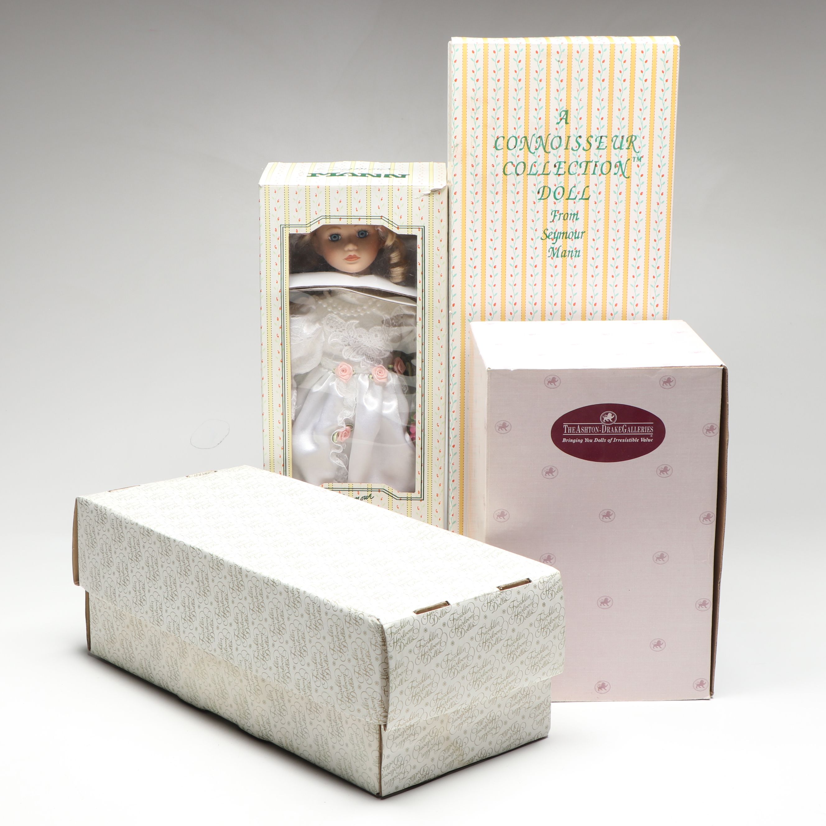 Seymour Mann Musical Porcelain Doll, Ashton-Drake Baby Doll, and More Dolls