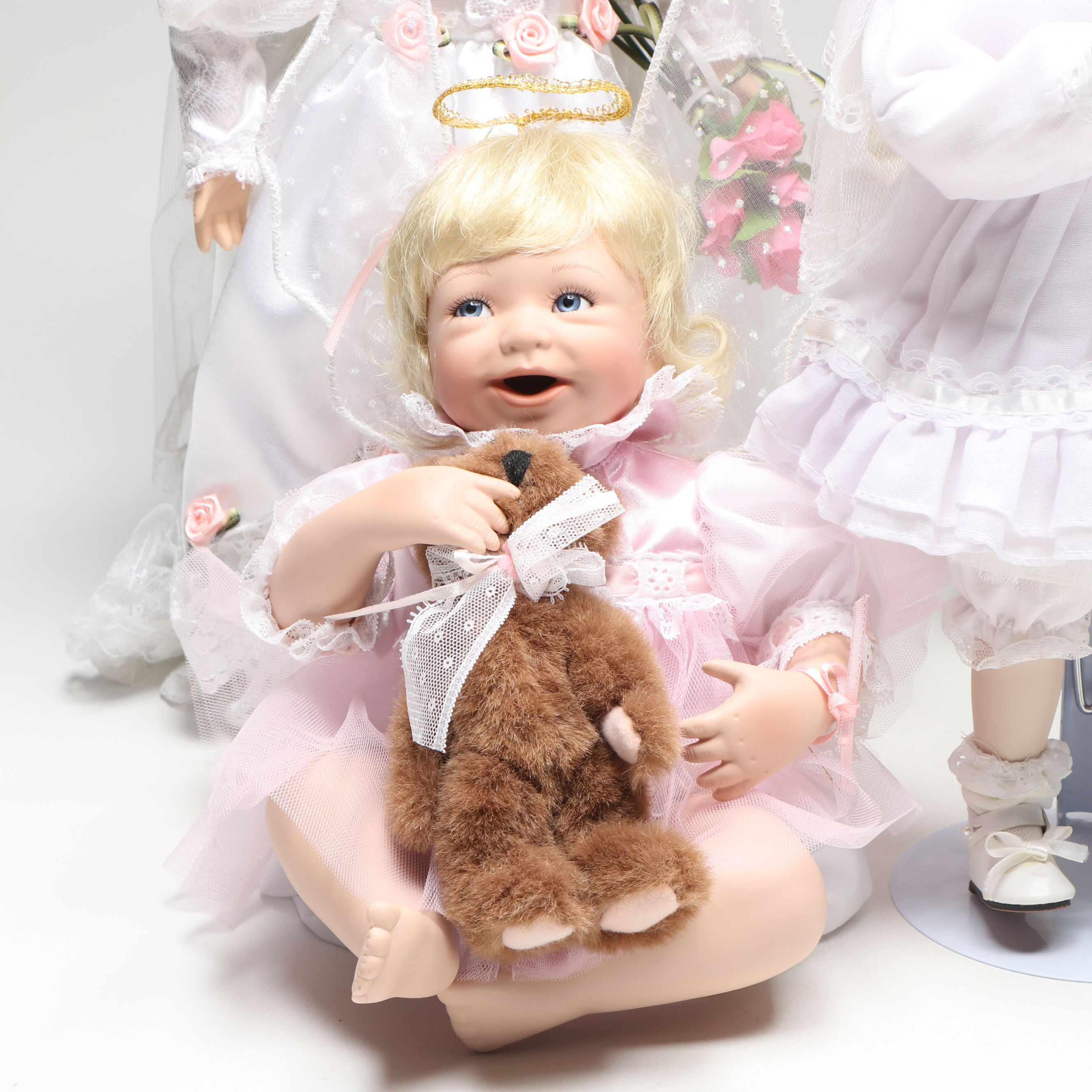 Seymour Mann Musical Porcelain Doll, Ashton-Drake Baby Doll, and More Dolls