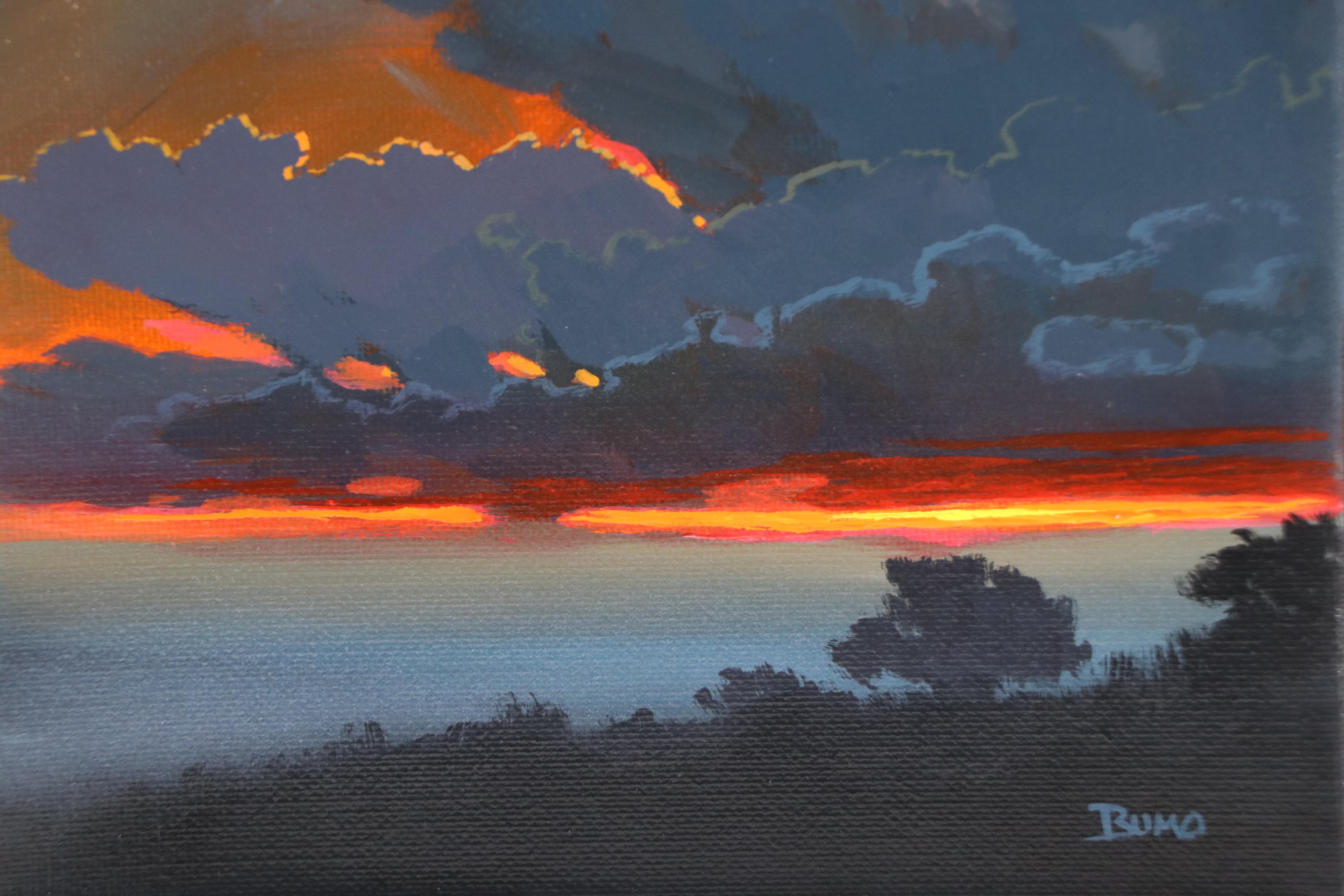 Douglas "Bumo" Johnpeer Acrylic Landscape Painting