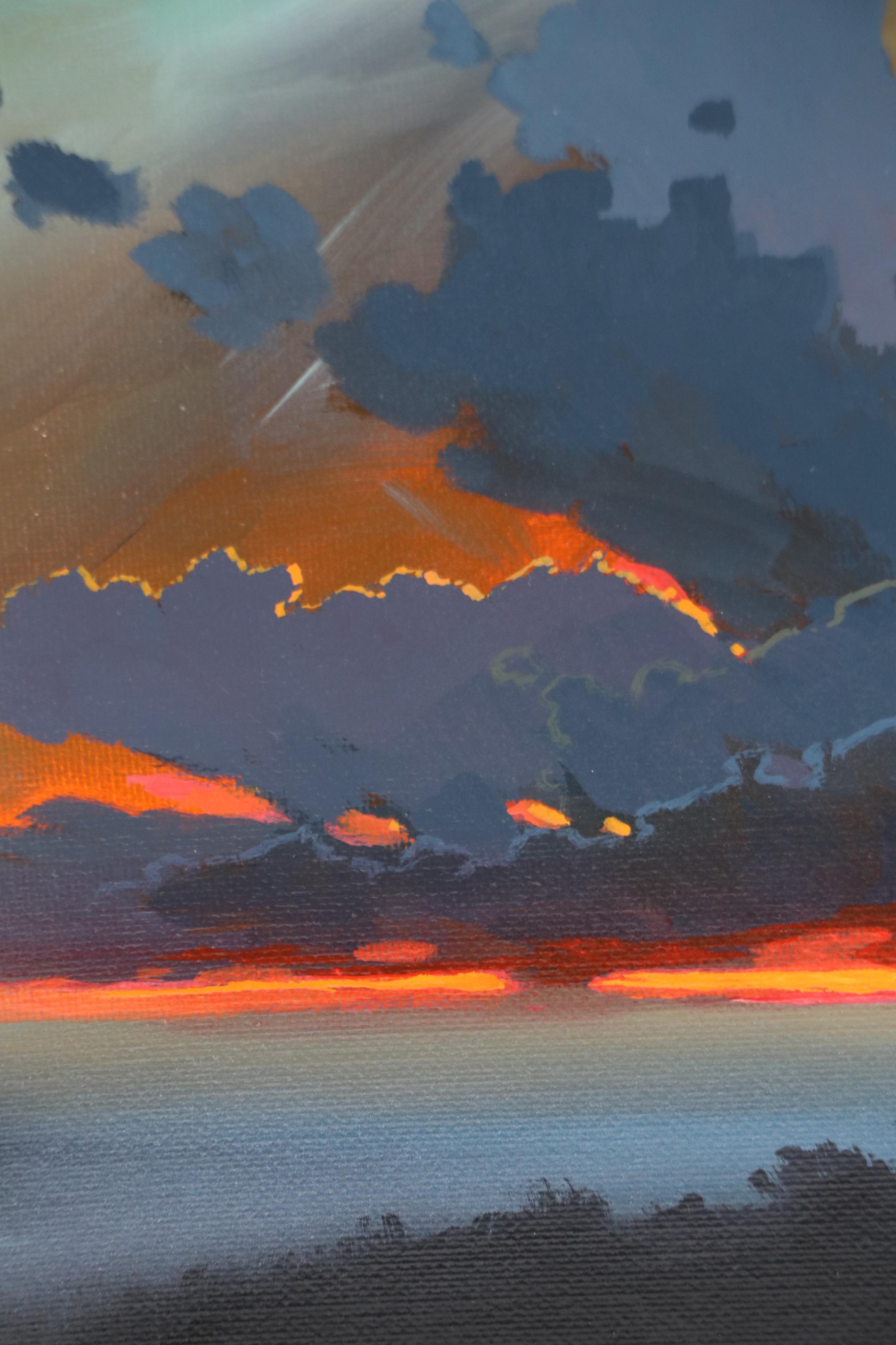 Douglas "Bumo" Johnpeer Acrylic Landscape Painting