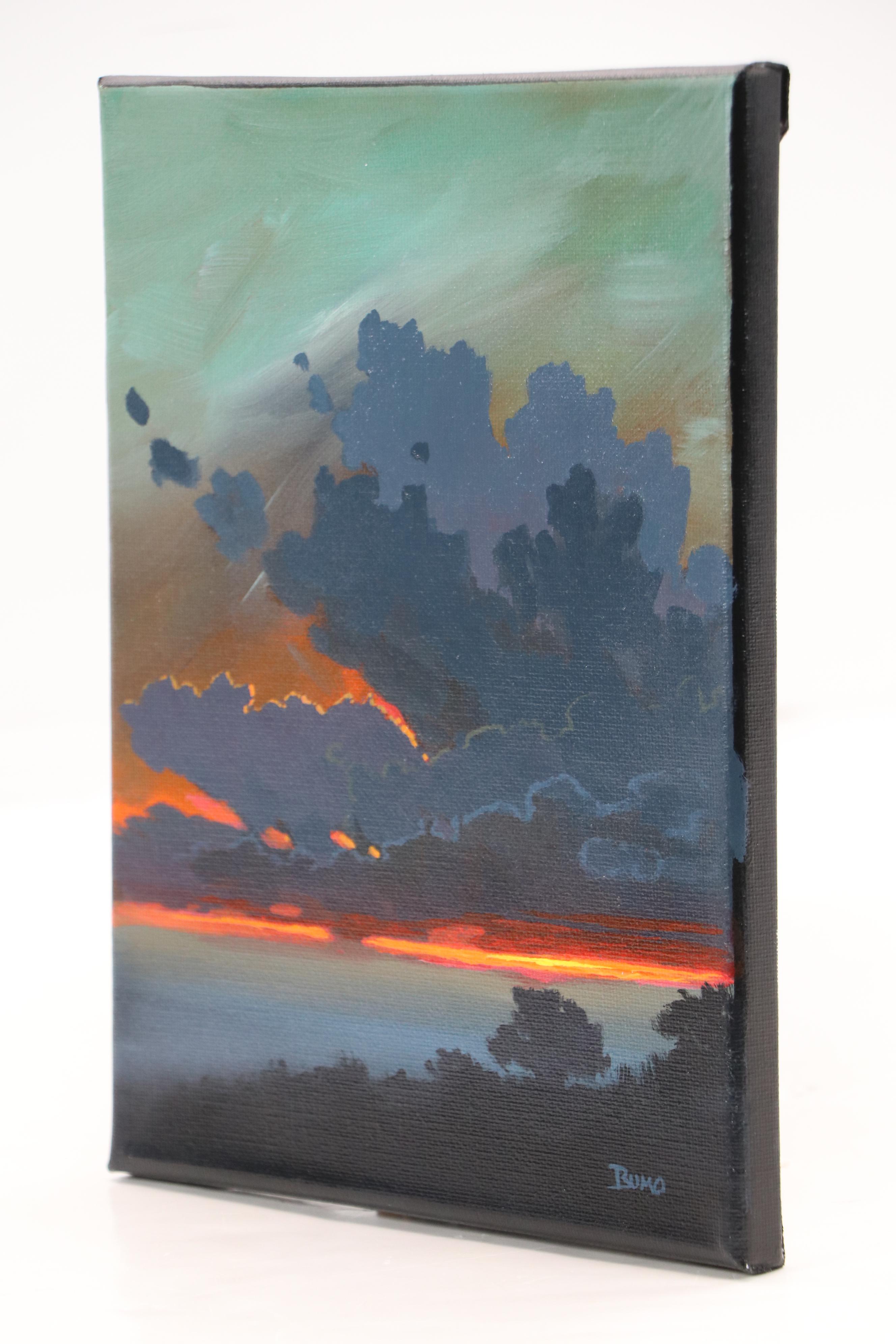 Douglas "Bumo" Johnpeer Acrylic Landscape Painting