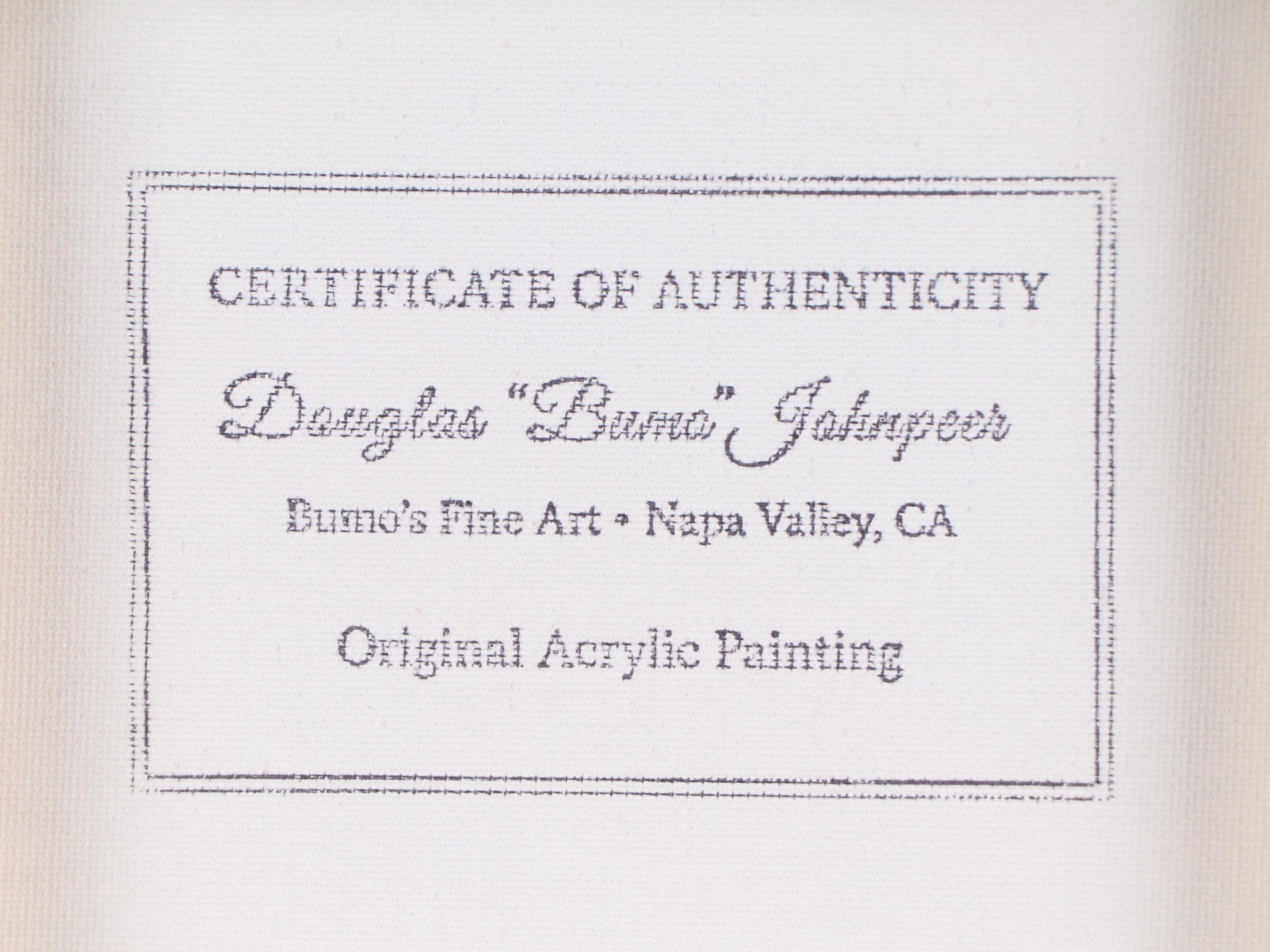 Douglas "Bumo" Johnpeer Acrylic Landscape Painting