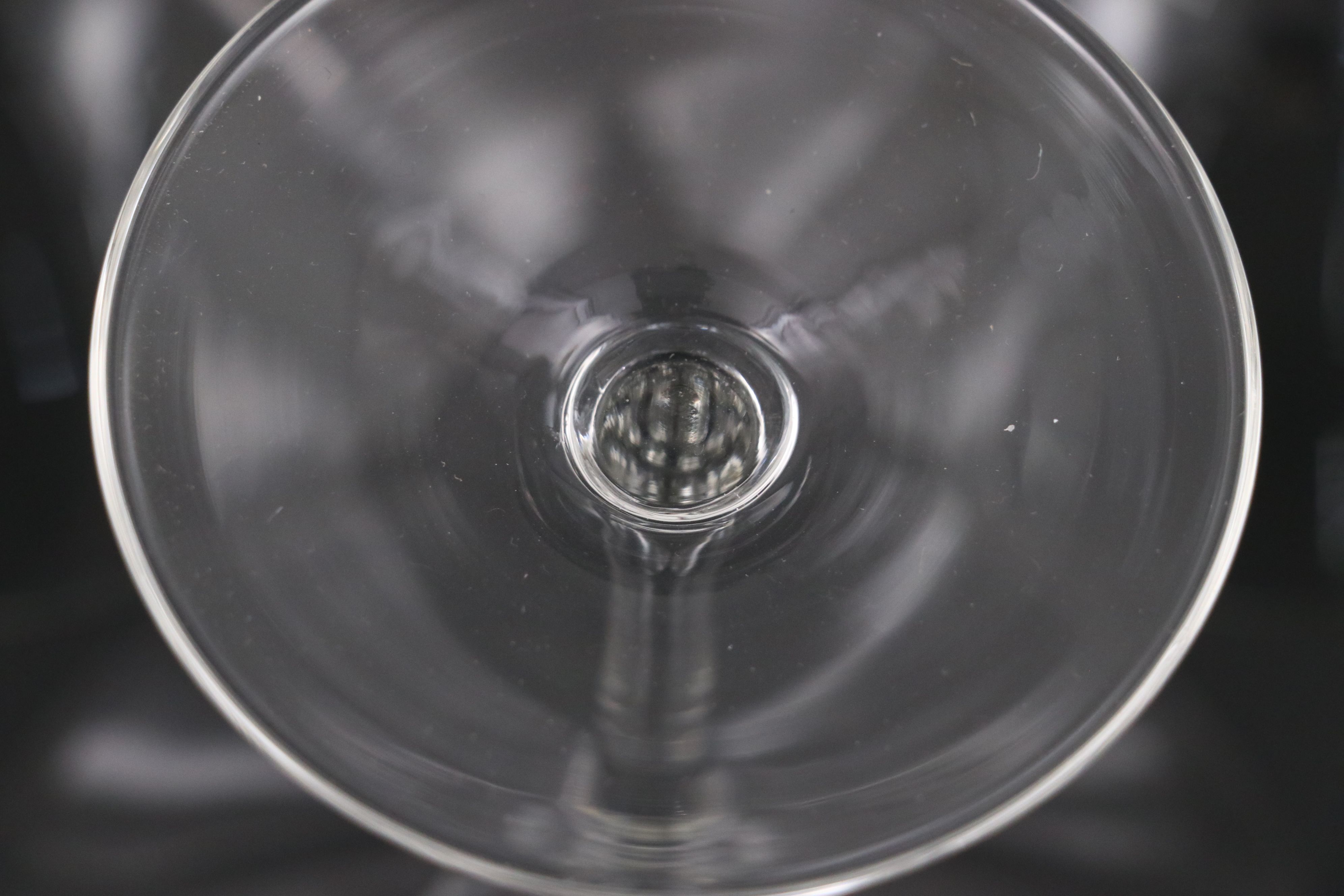 Contemporary Glass Martini Pitcher and Glasses