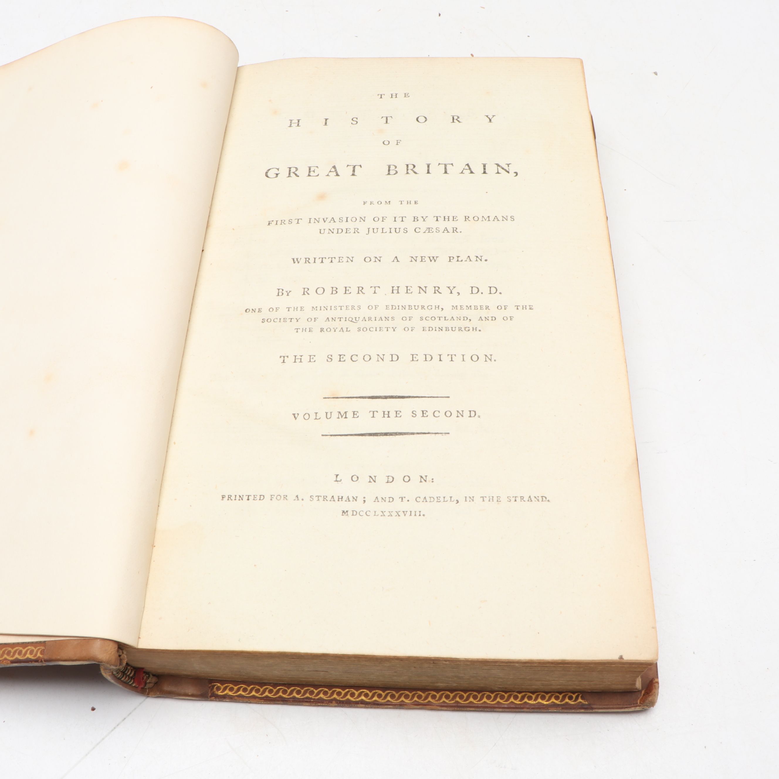 Second Edition "The History of Great Britain" Complete Set by Robert Henry, 1788