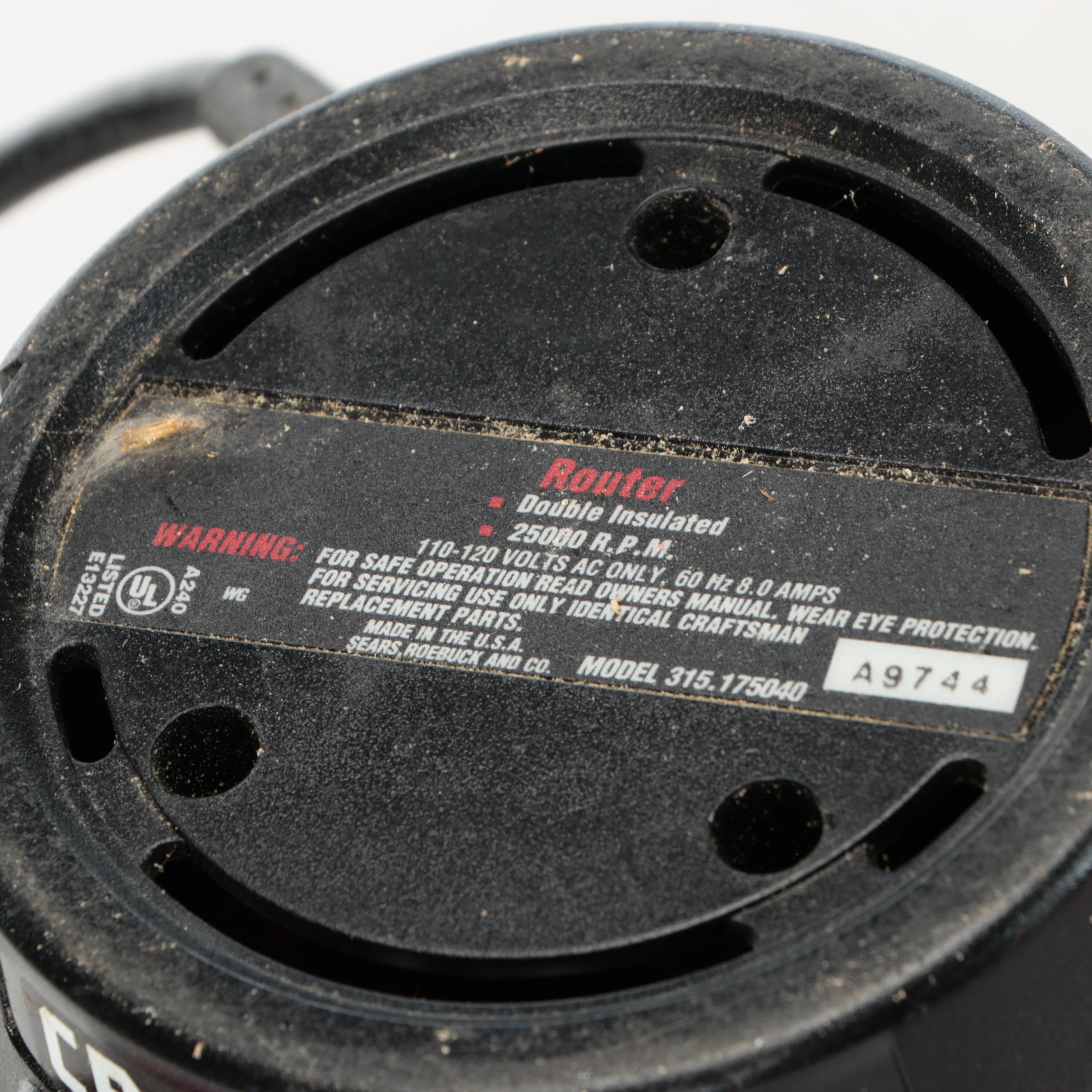 Craftsman Fixed Base Router, Planer and More