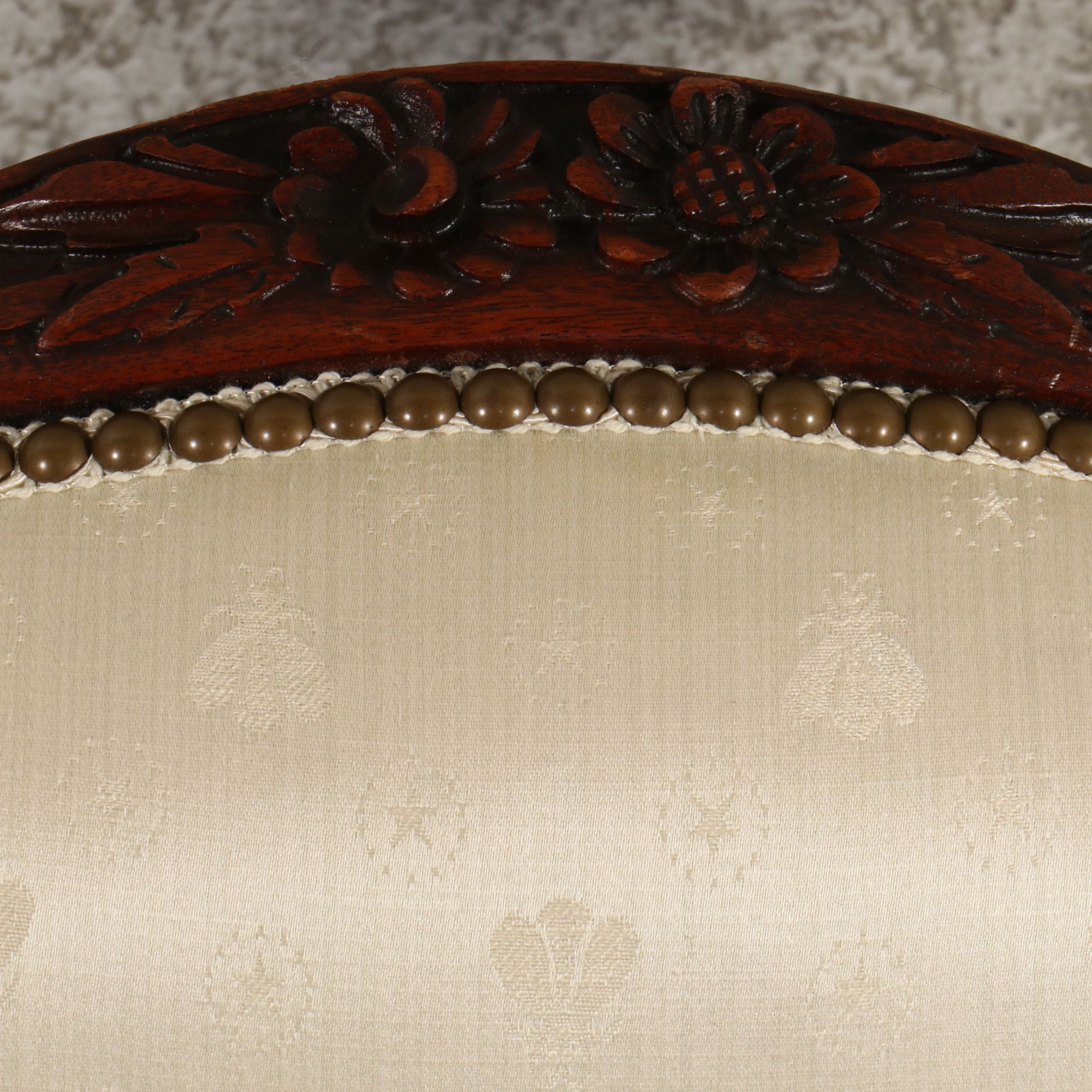 American Rococo Revival Style Mahogany Lady and Gentleman's Chairs