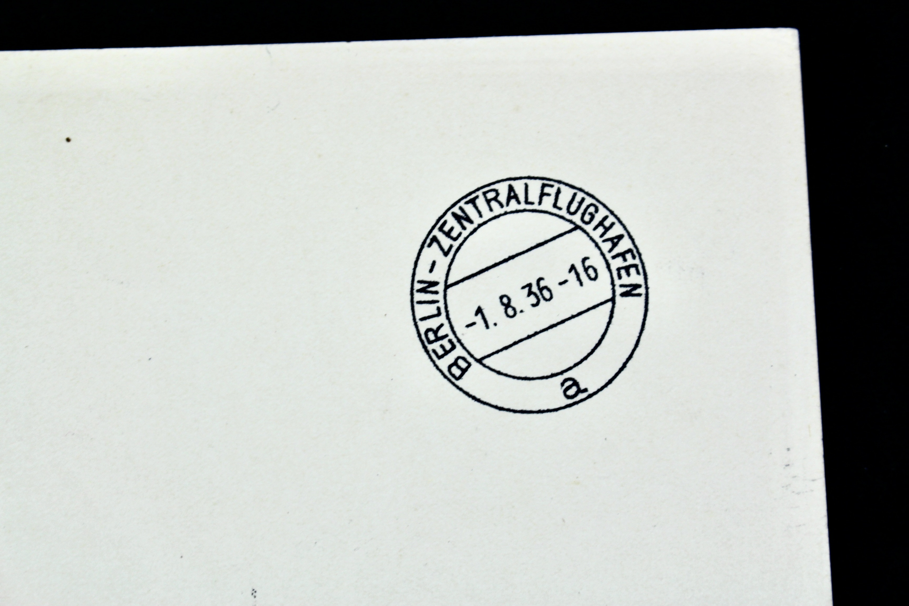 1936 Hindenburg Graf Zeppelin Berlin Olympics Postcard