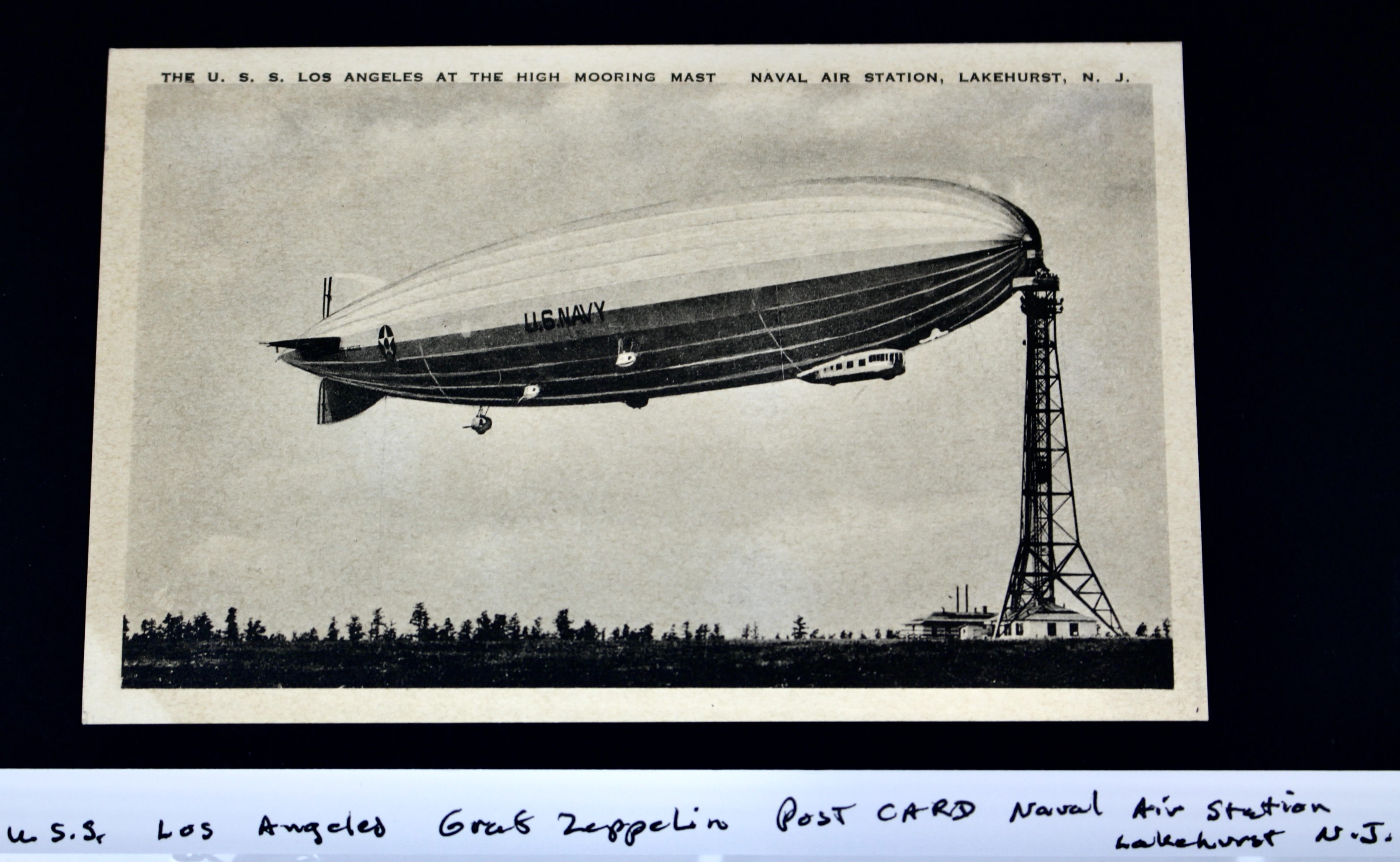 USS Los Angeles Graf Zeppelin Naval Air Station, Lakehurst, NJ  Postcard, 1930s