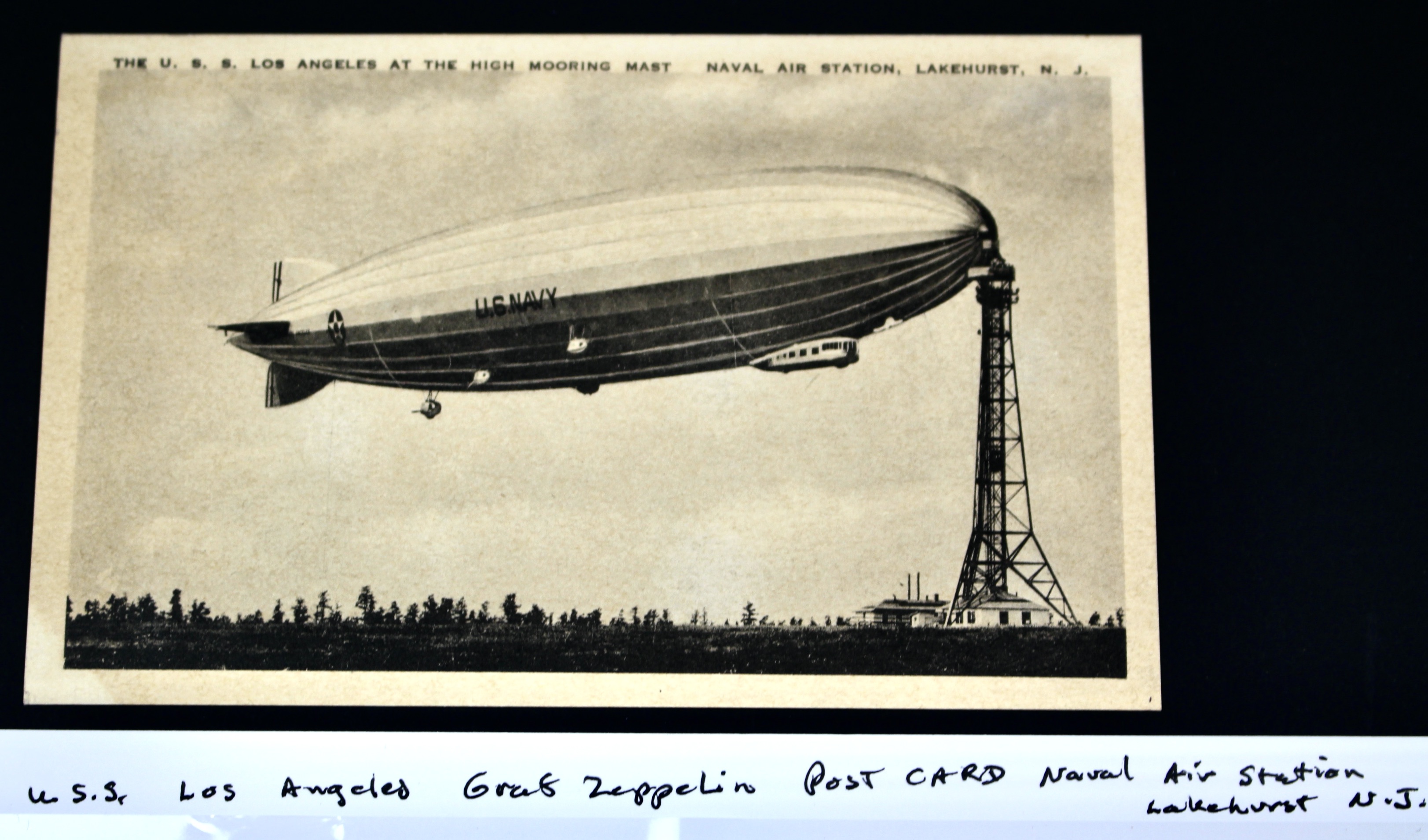 USS Los Angeles Graf Zeppelin Naval Air Station, Lakehurst, NJ  Postcard, 1930s