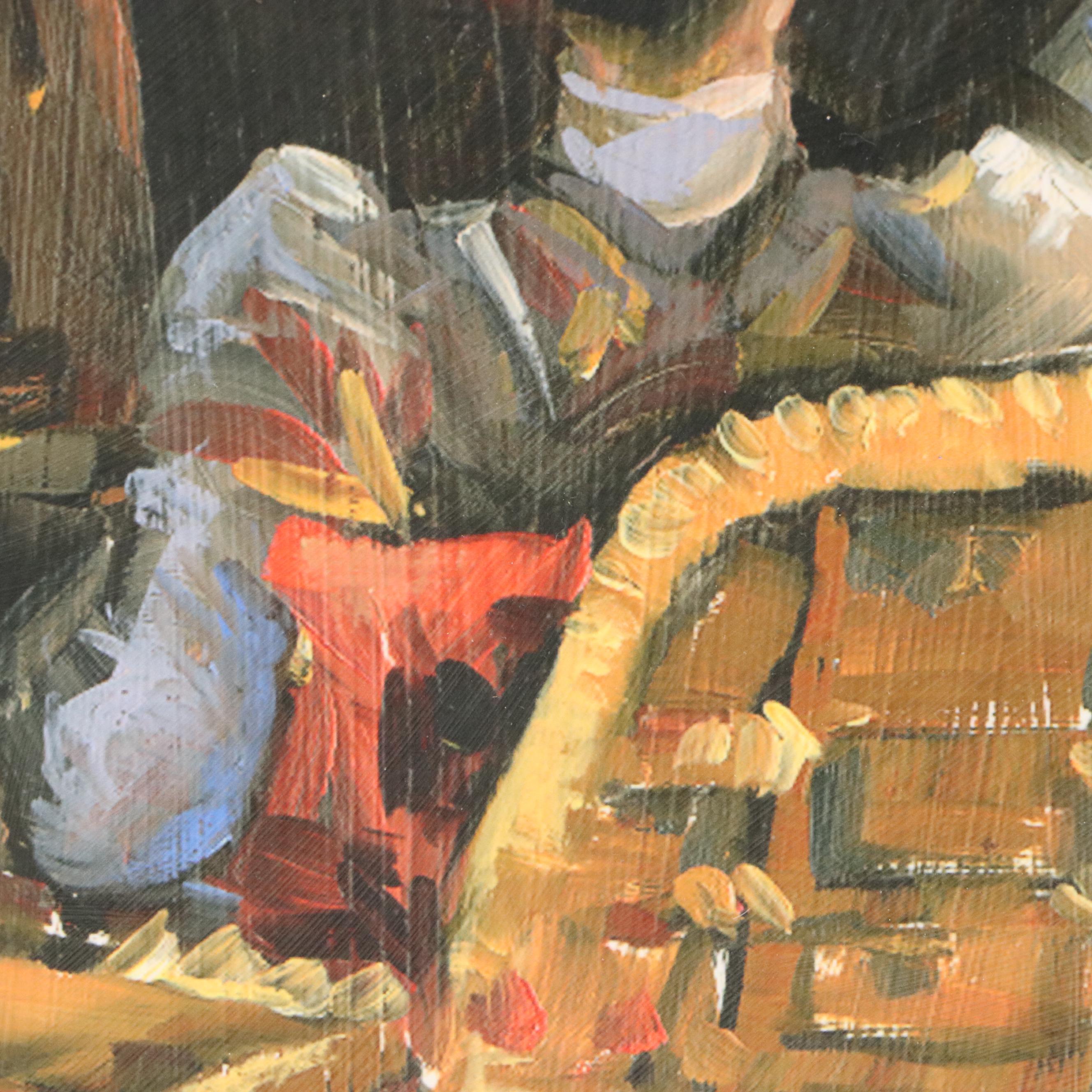 Jann Daughdrill Giclée of Painting After W. Merritt Chase "Reflections," 21st C.