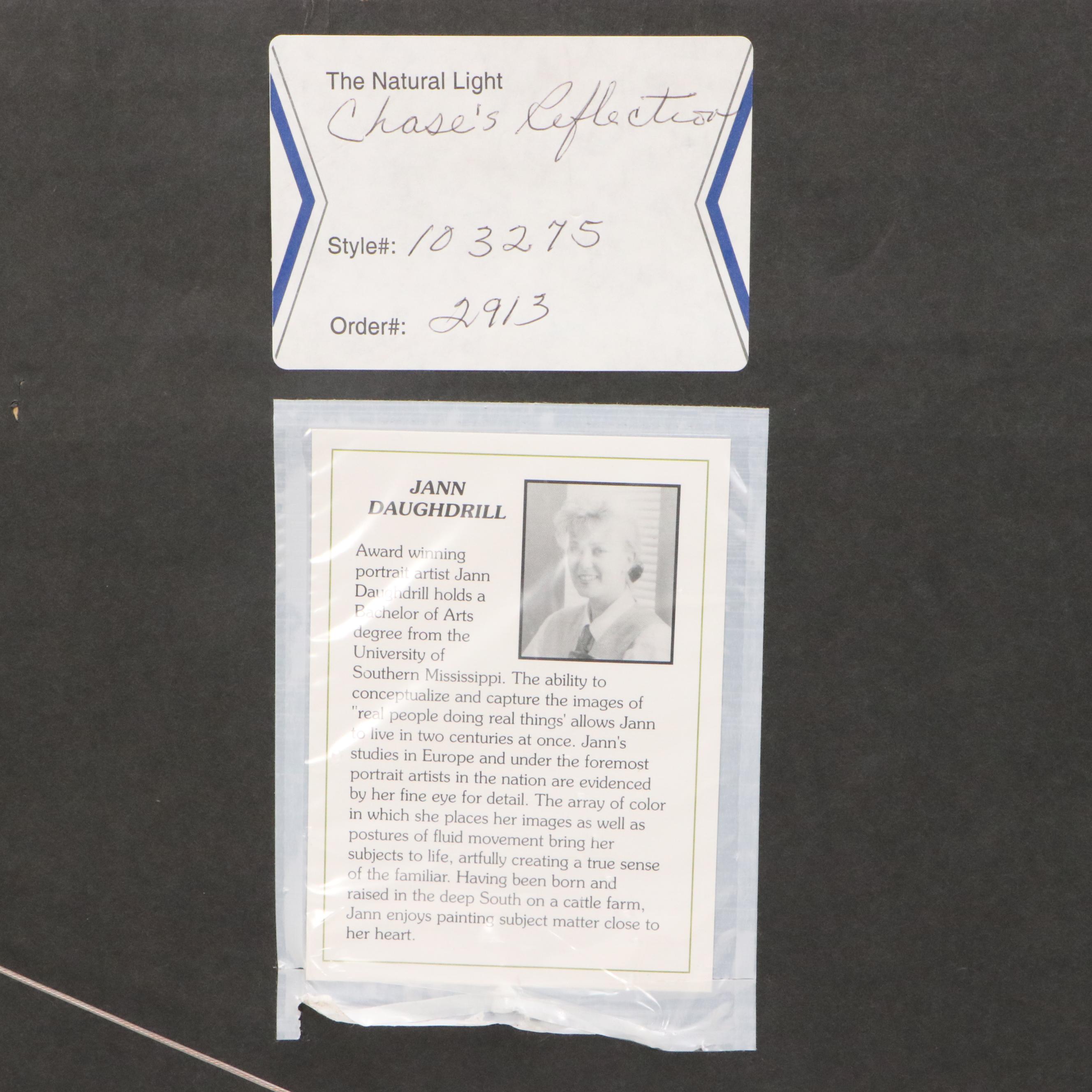 Jann Daughdrill Giclée of Painting After W. Merritt Chase "Reflections," 21st C.