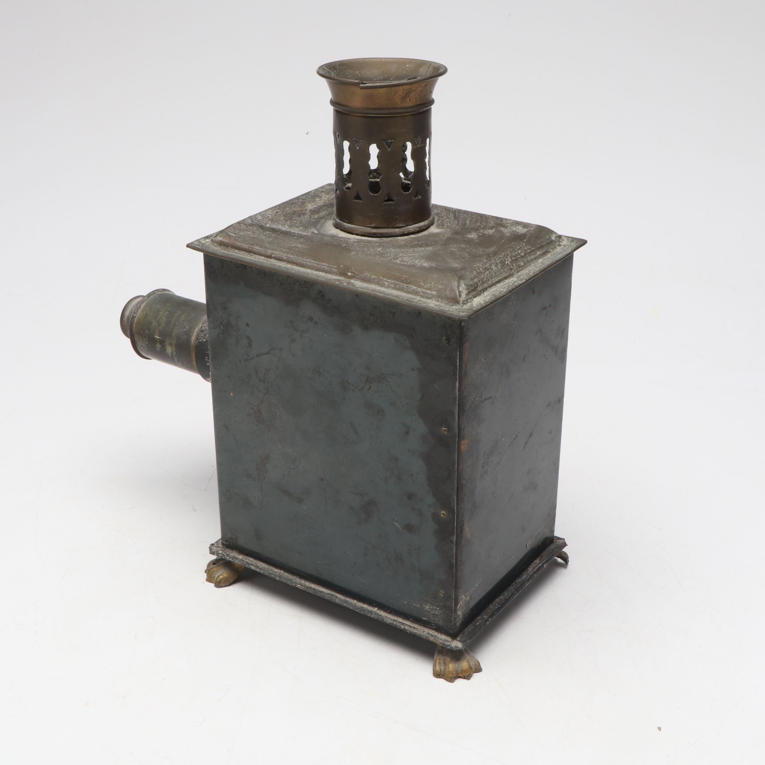 Magic Lantern Slide Projector with Slides, Early 20th Century