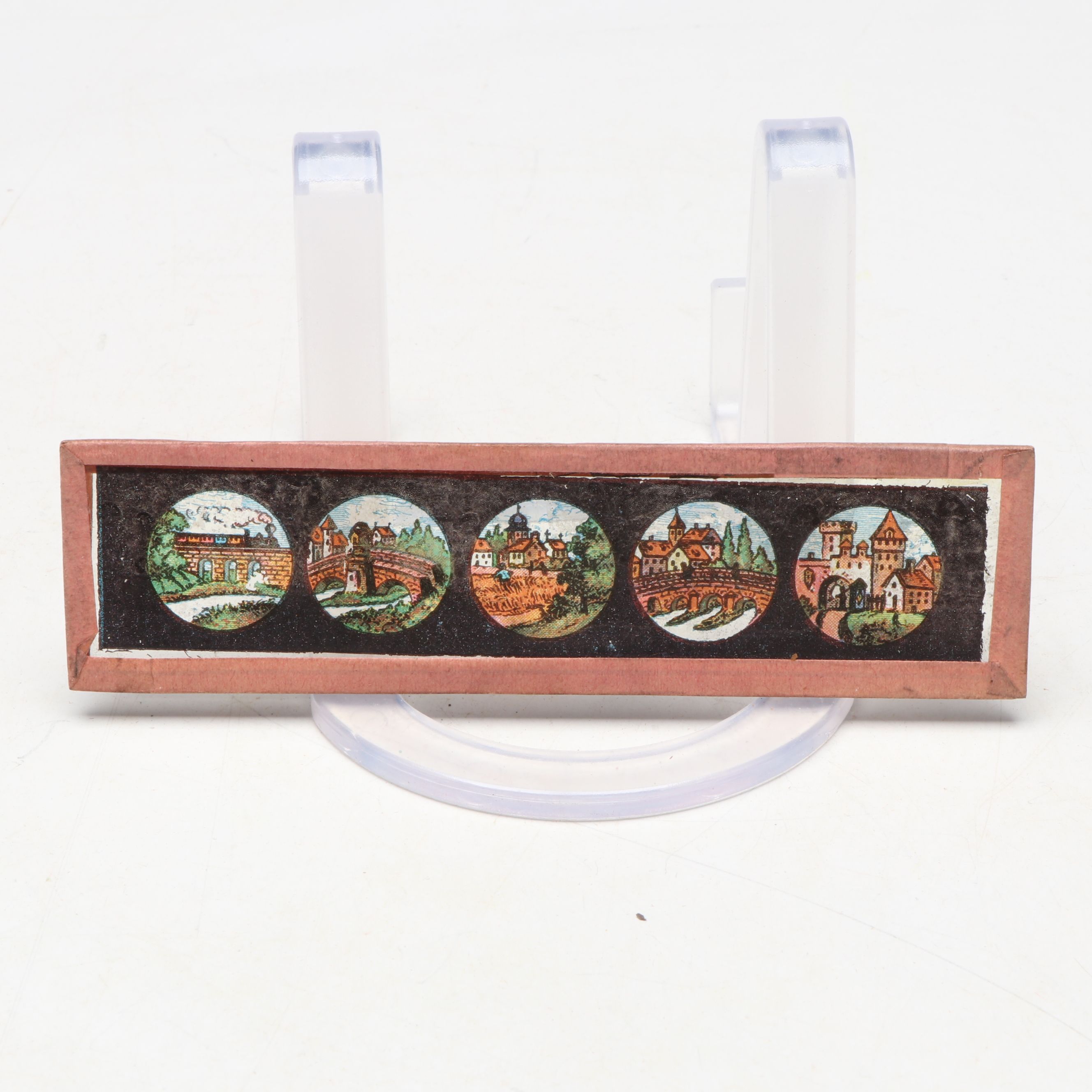 Magic Lantern Slide Projector with Slides, Early 20th Century