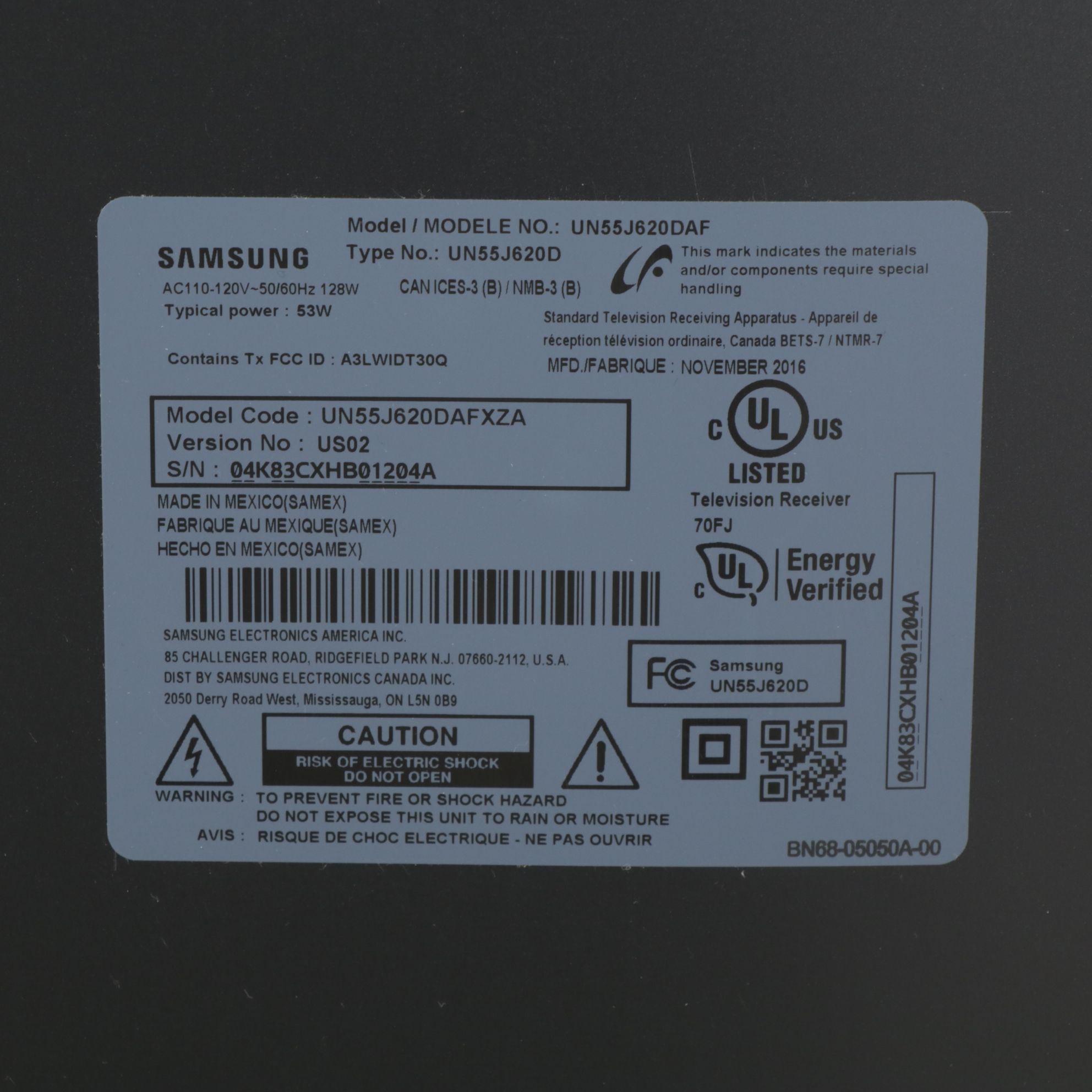 Samsung 55-Inch Class HD LED Smart TV