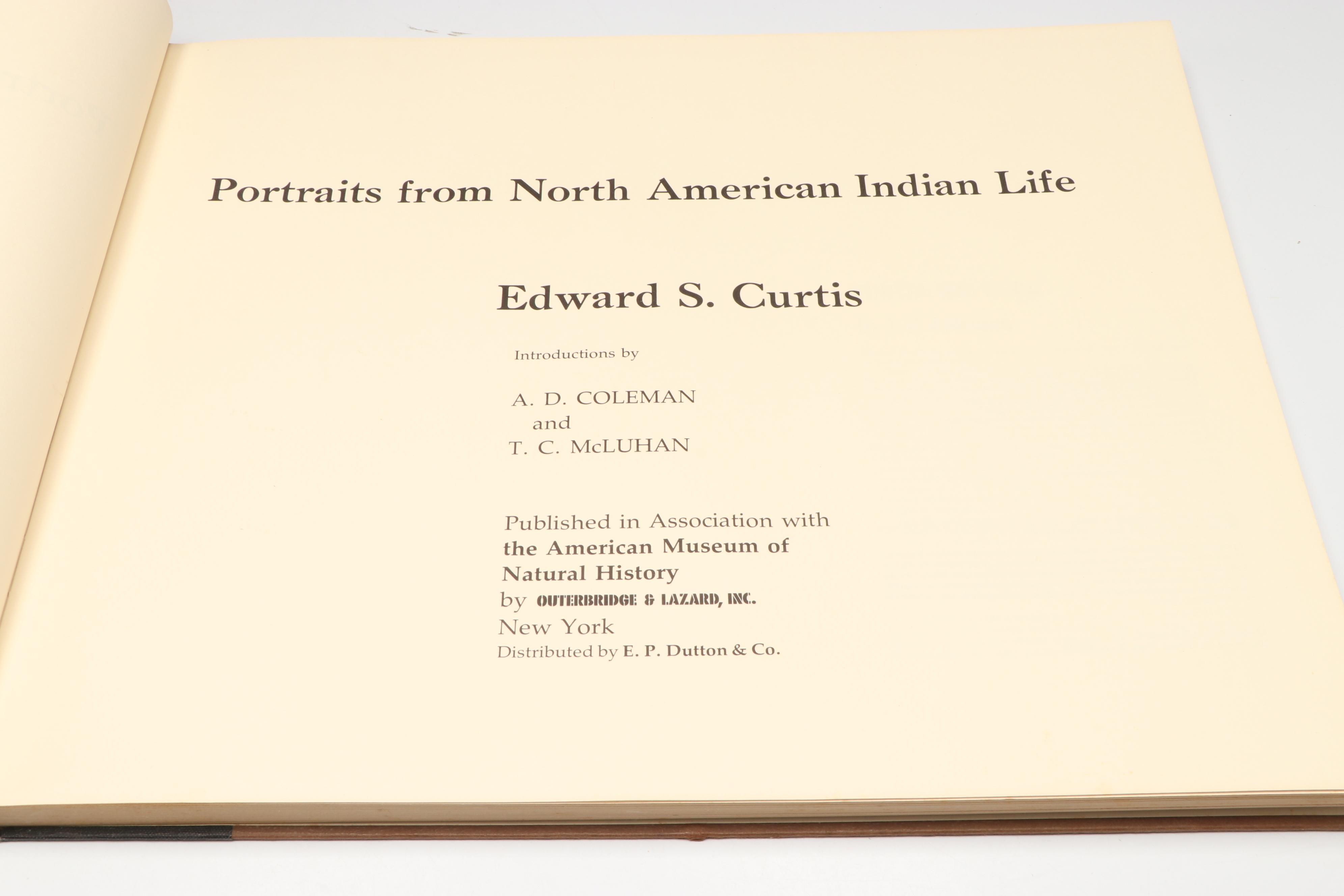 First Edition "Portraits from North American Indian Life" by Edward S. Curtis