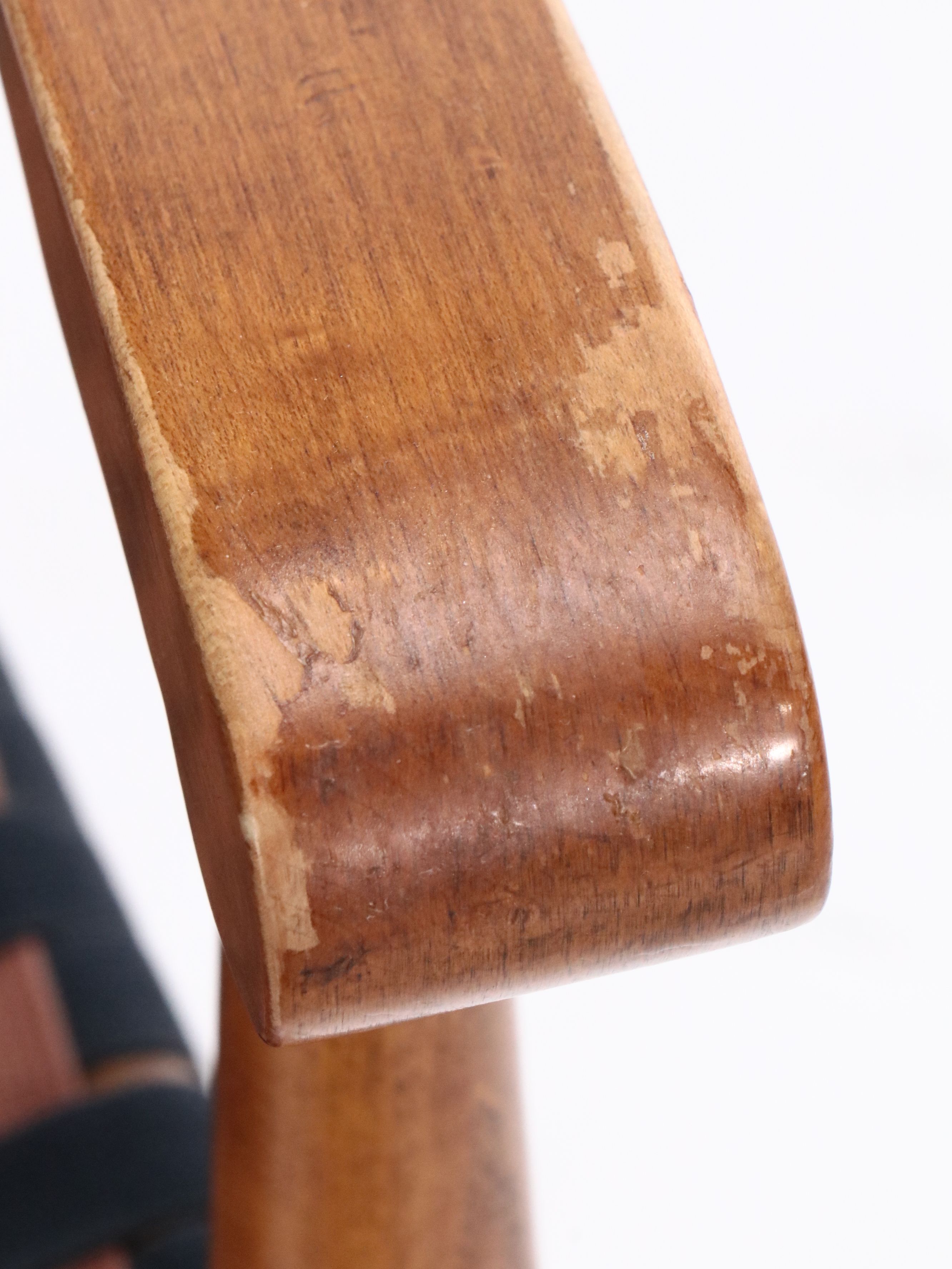 Shaker Style Ladder-Back Maple Rocking Chair with Woven Seat