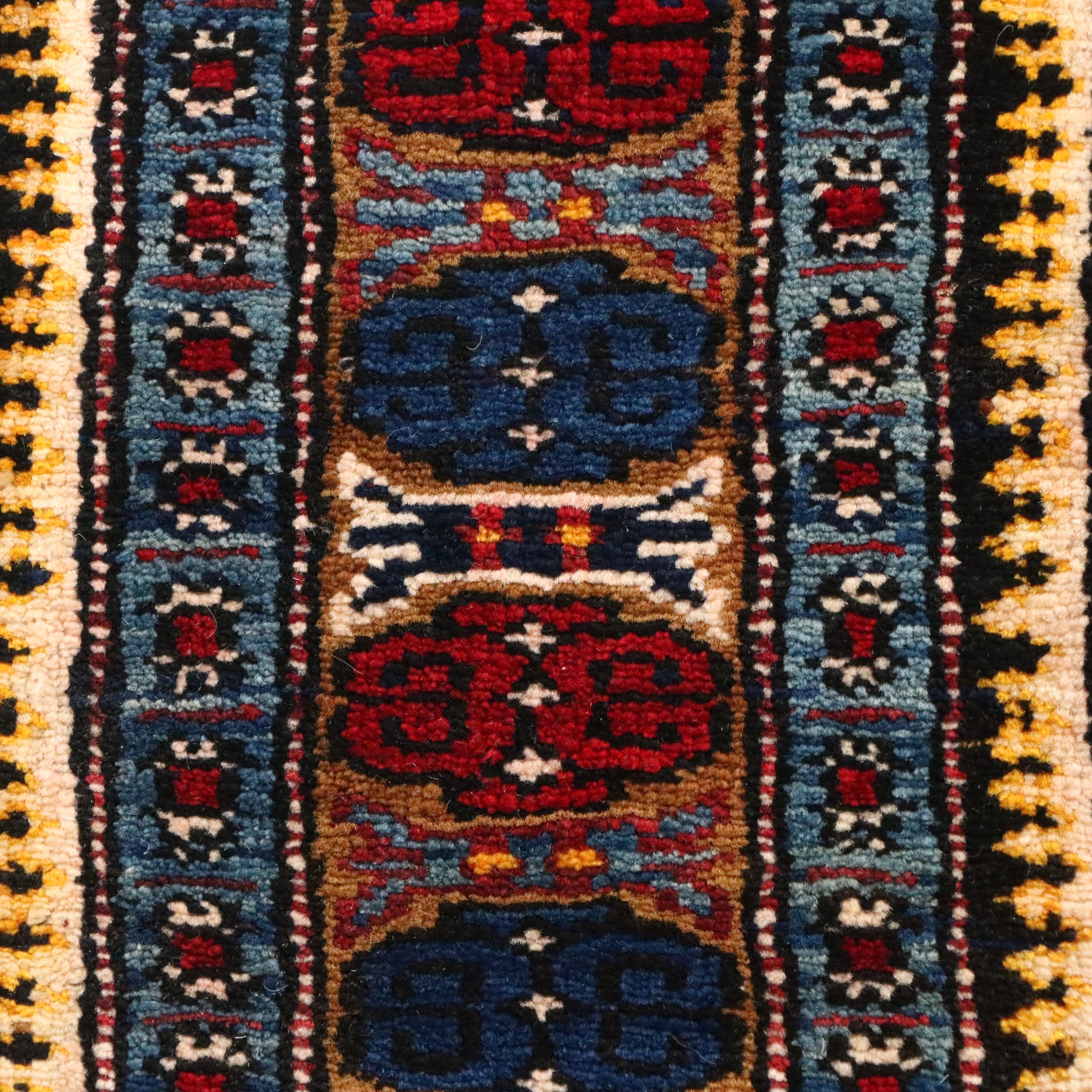 3'9 x 5' Hand-Knotted Persian Hamadan Area Rug