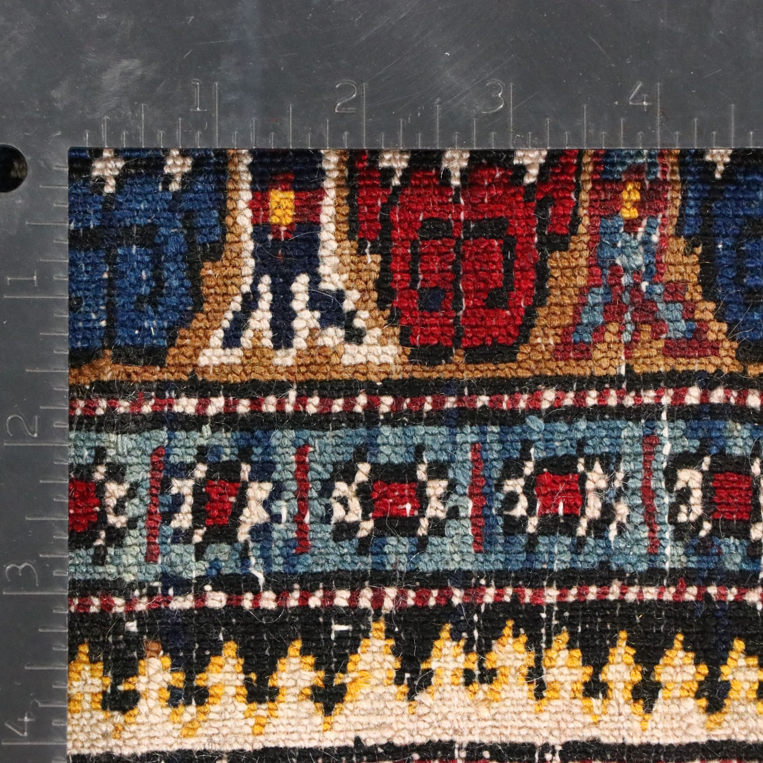 3'9 x 5' Hand-Knotted Persian Hamadan Area Rug