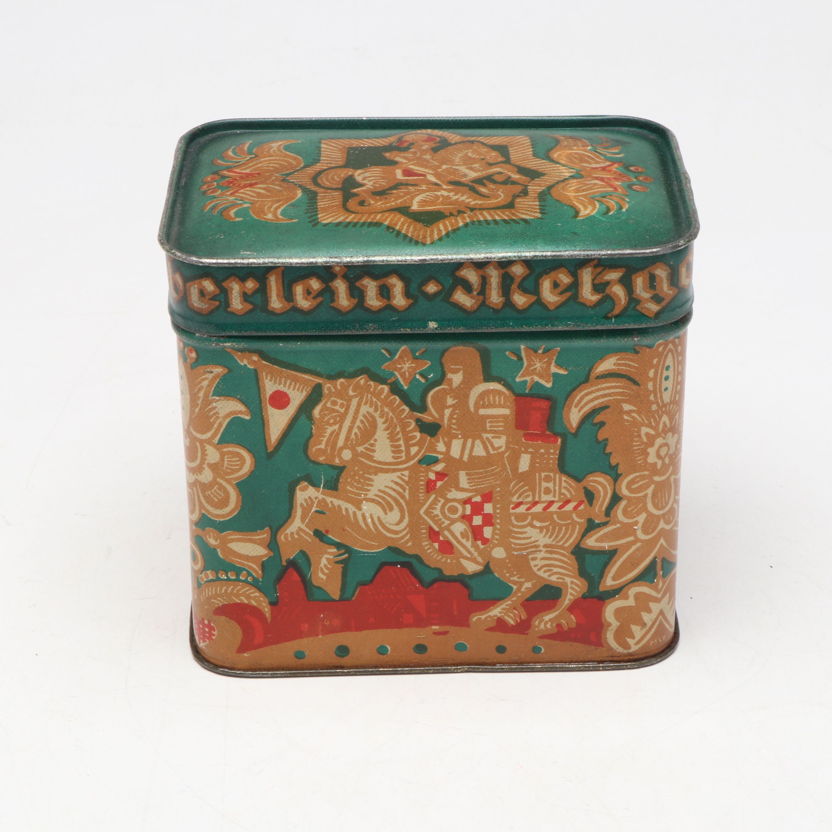 Stürmer Sportzigarette and Other German Tin and Measuring Cup, Early 20th C.