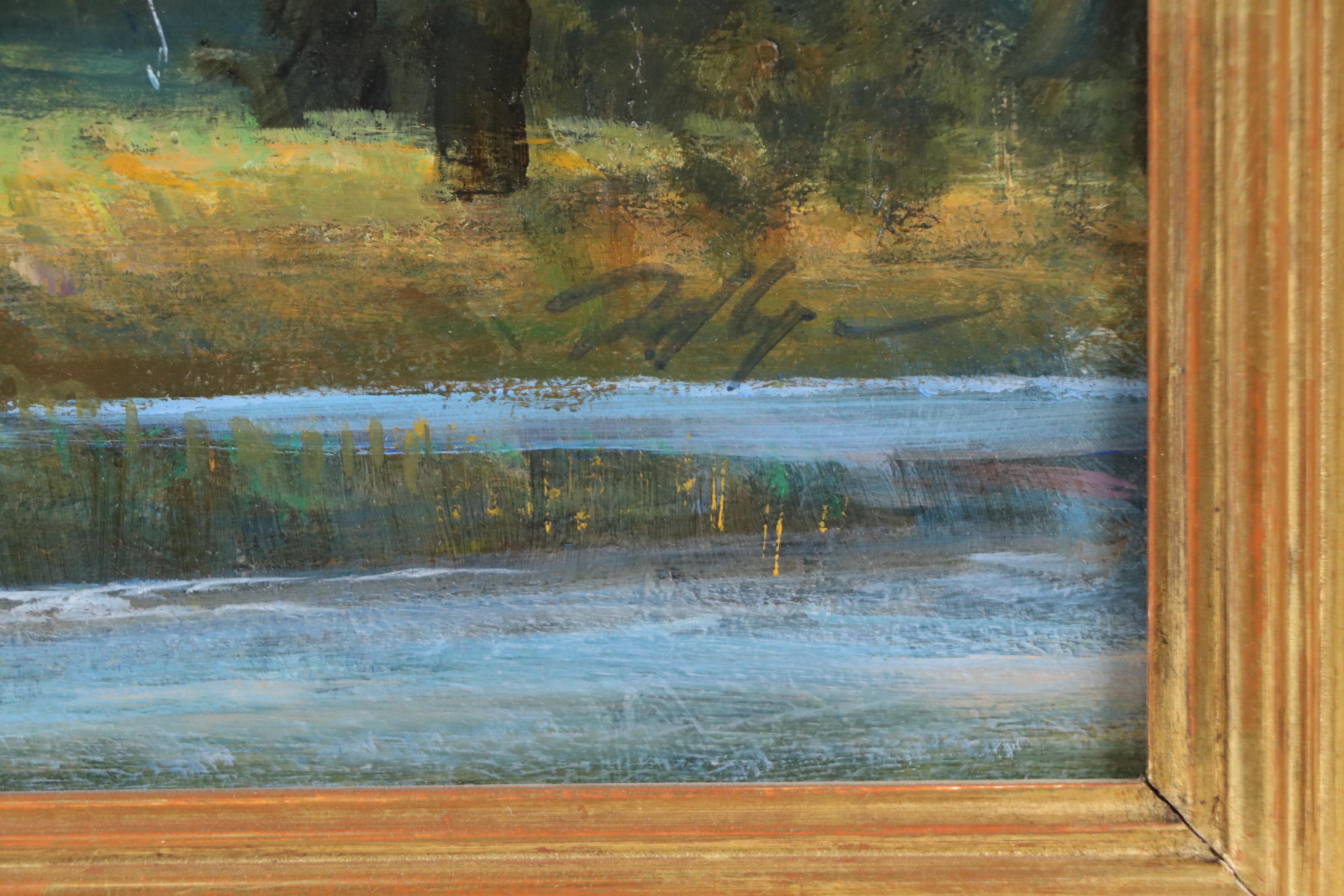 Gil Dellinger Mountain Landscape Oil Painting "Dawn in the Bitteroots"