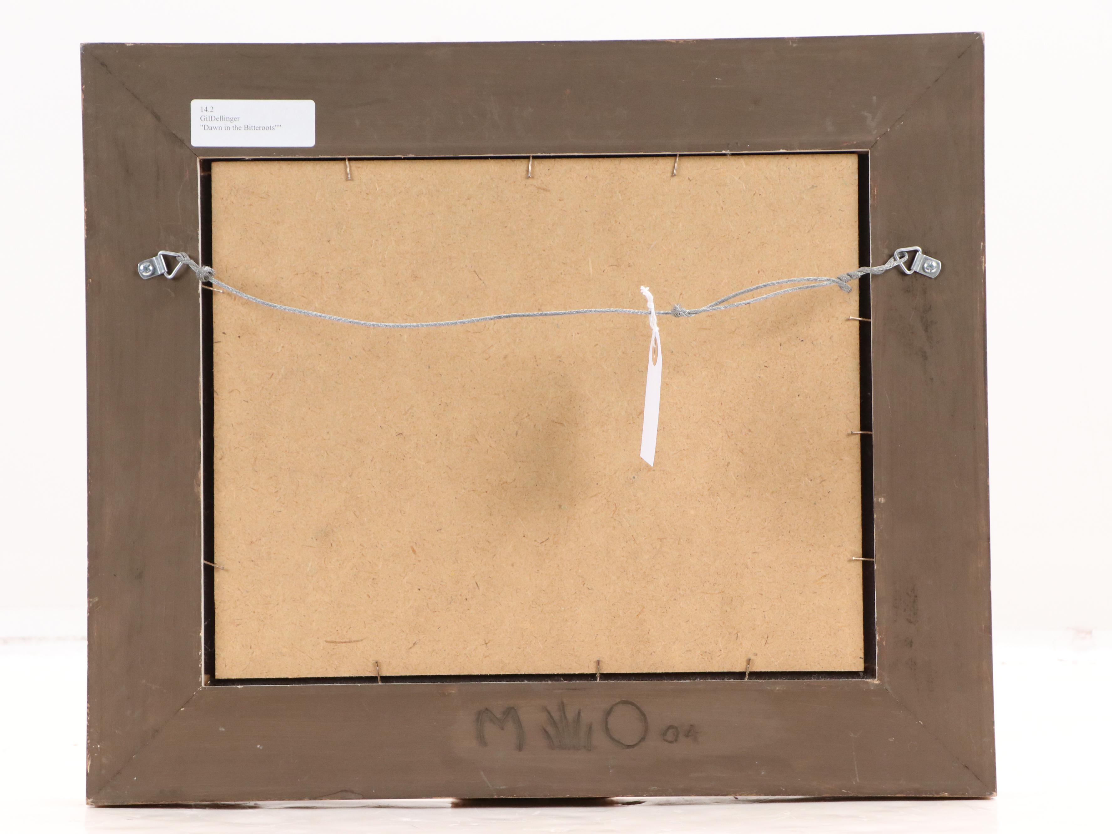 Gil Dellinger Mountain Landscape Oil Painting "Dawn in the Bitteroots"