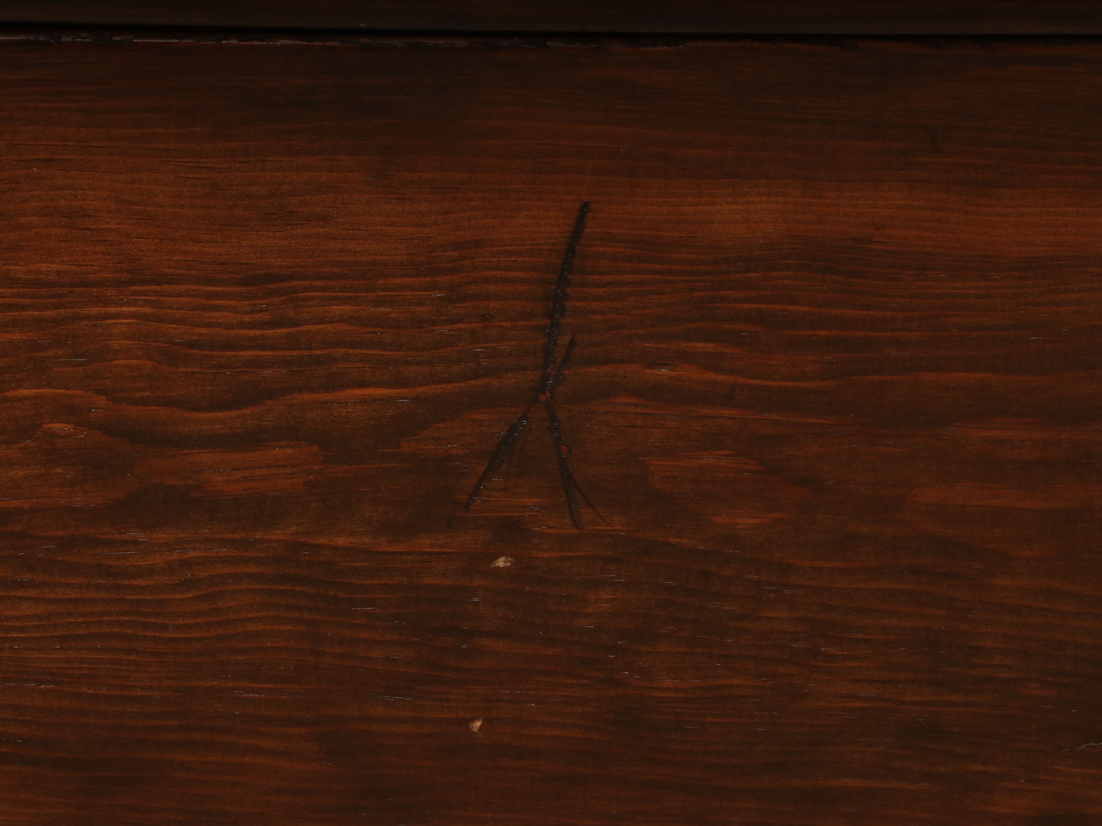 Early American Primitive Pine Hutch Table