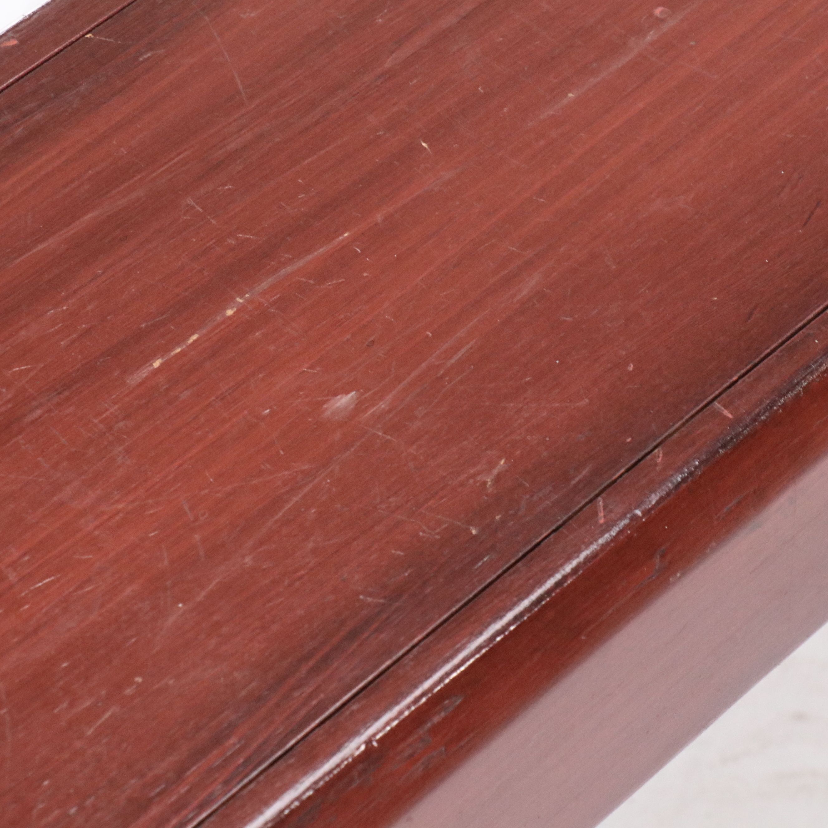 American  Primitive Style Pine Bench