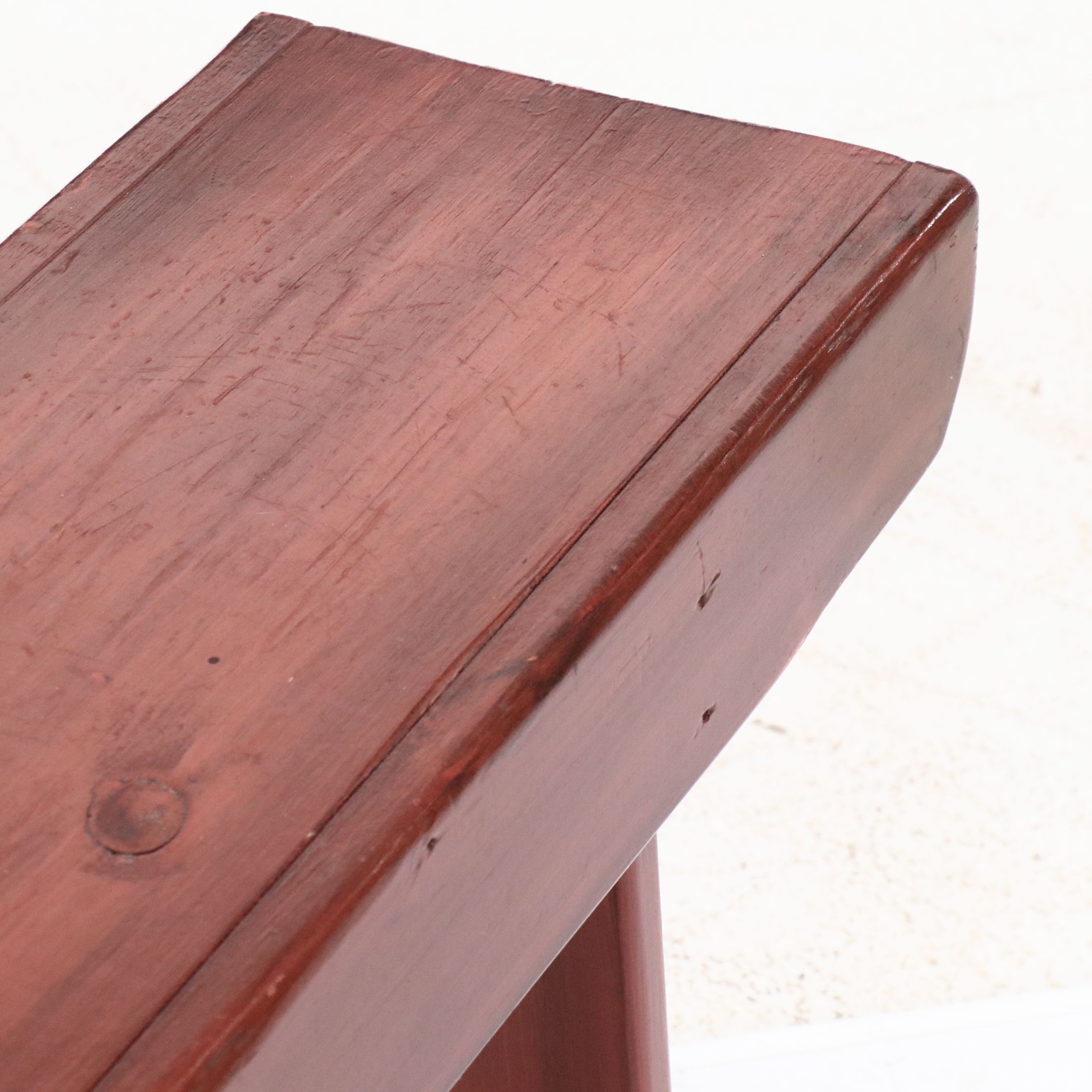 American  Primitive Style Pine Bench