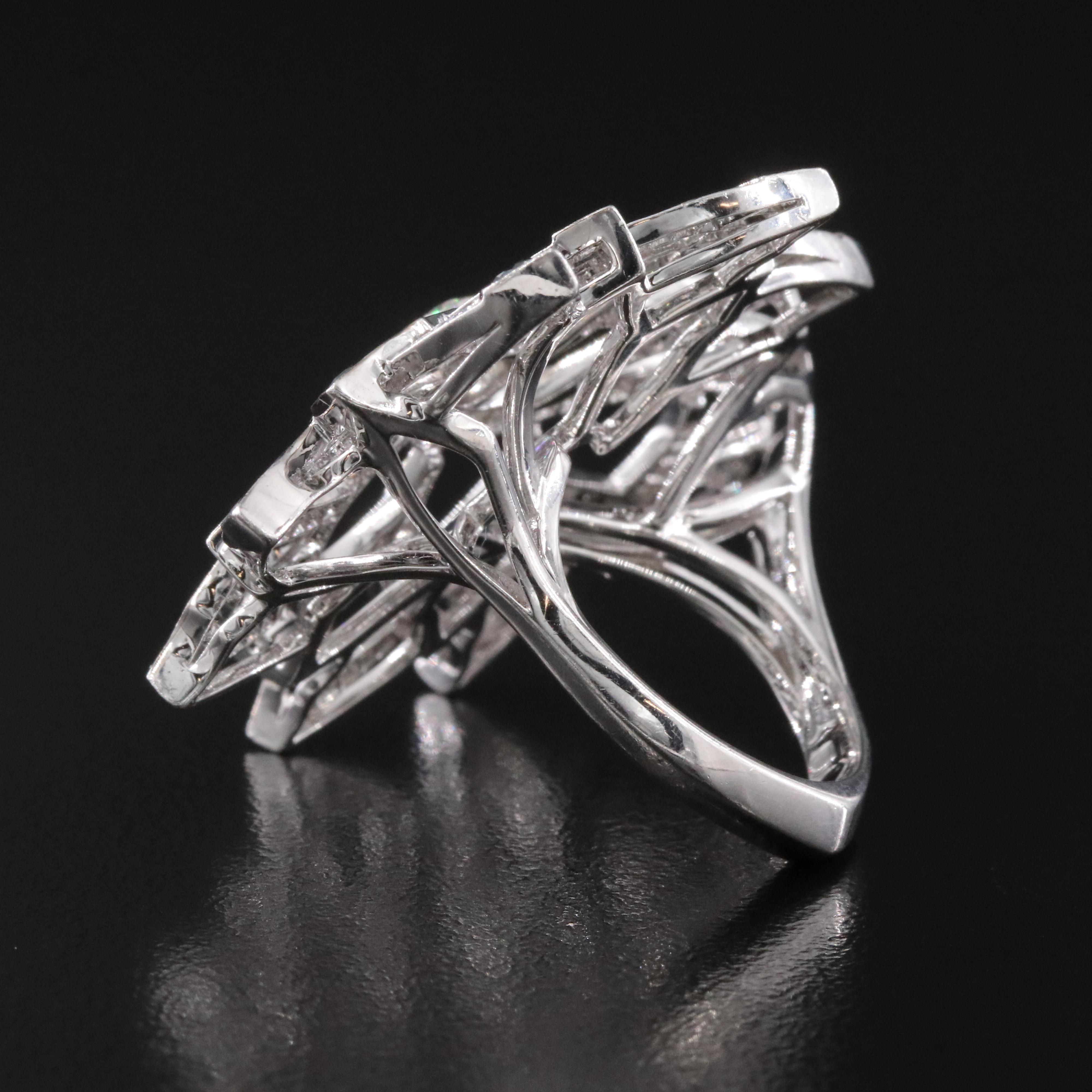 Stephen Webster 3.34 CTW Diamond Pinwheel Ring Featuring Fancy Black