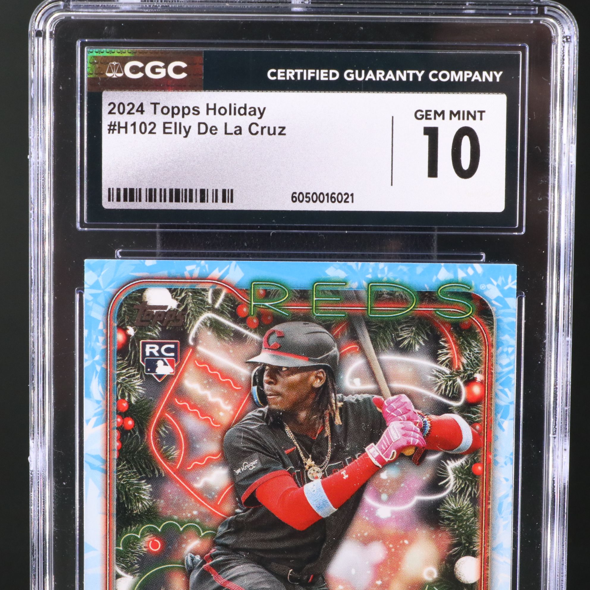 2024 Topps Holiday Elly De La Cruz Rookie Baseball Card Graded CGC 10