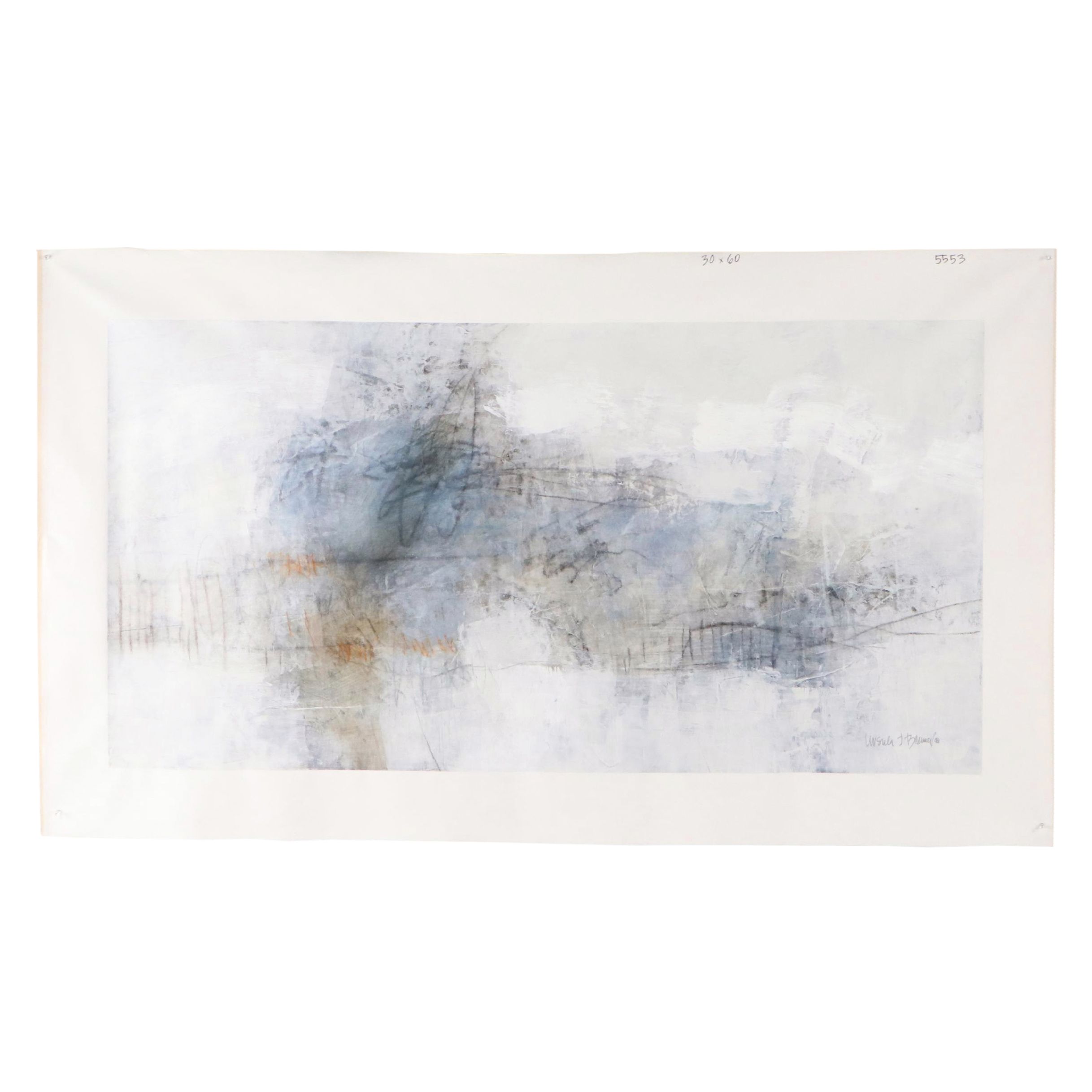 Ursula Brenner Abstract Mixed Media Painting, 21st Century