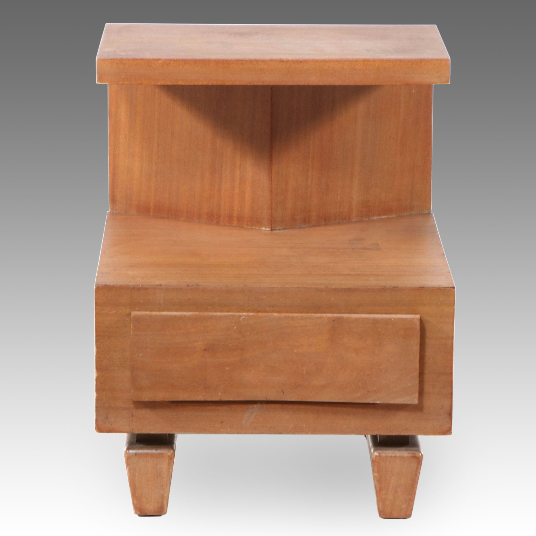 Mid Century Modern Mahogany Nightstand