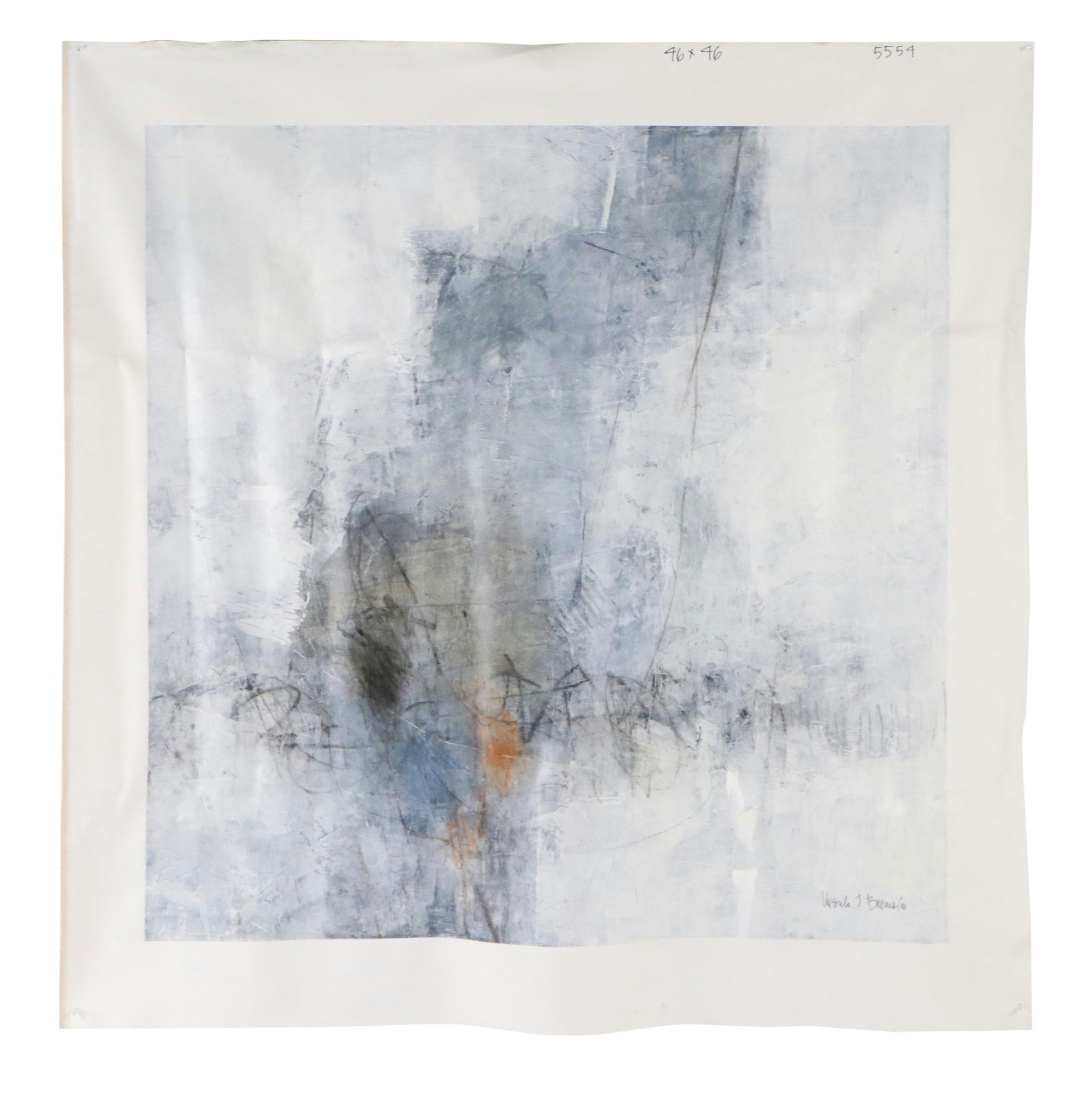 Ursula Brenner Abstract Mixed Media Painting, 21st Century