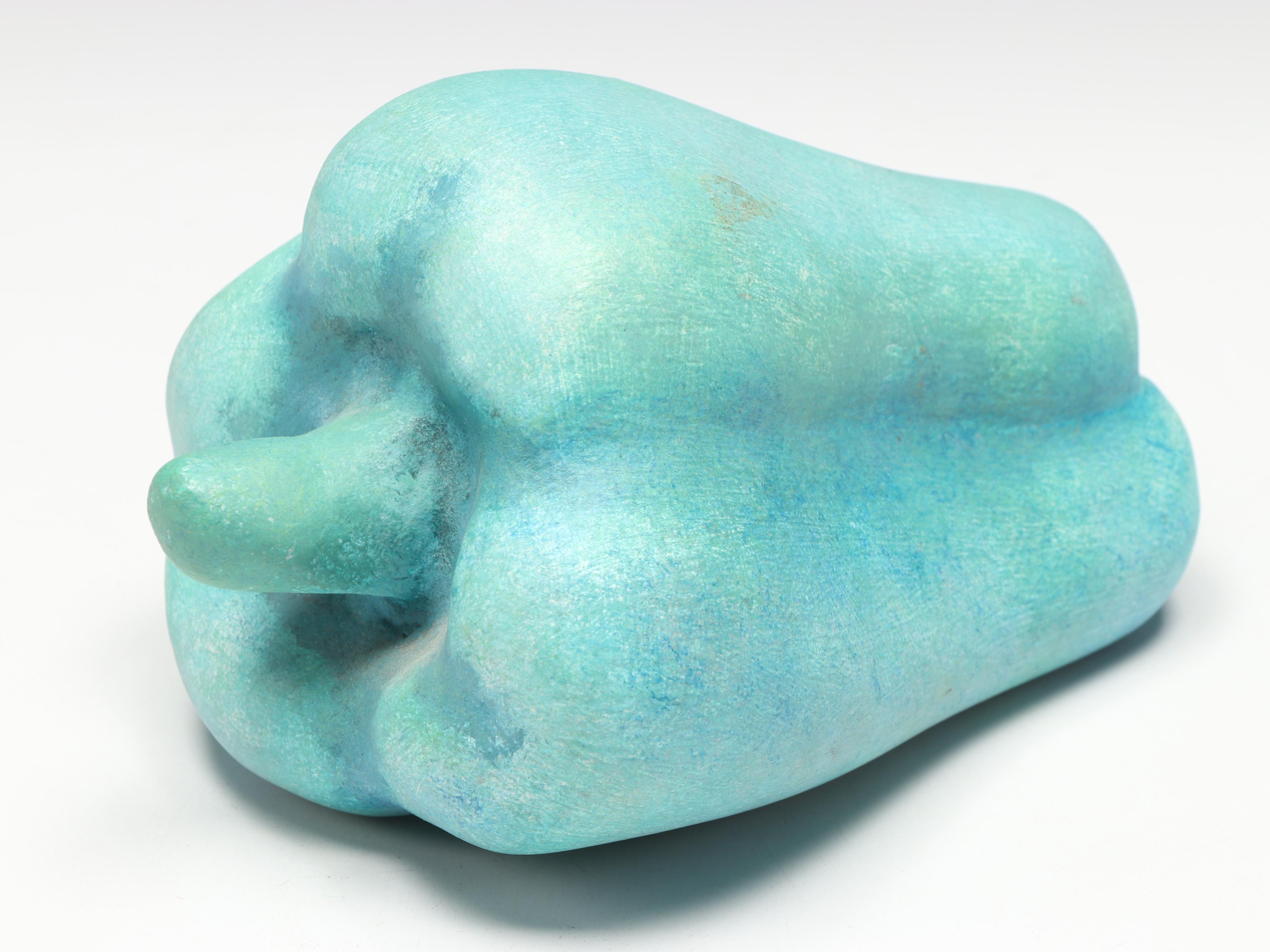 Alexander Flores Mexican Ceramic Fruit Face Sculpture