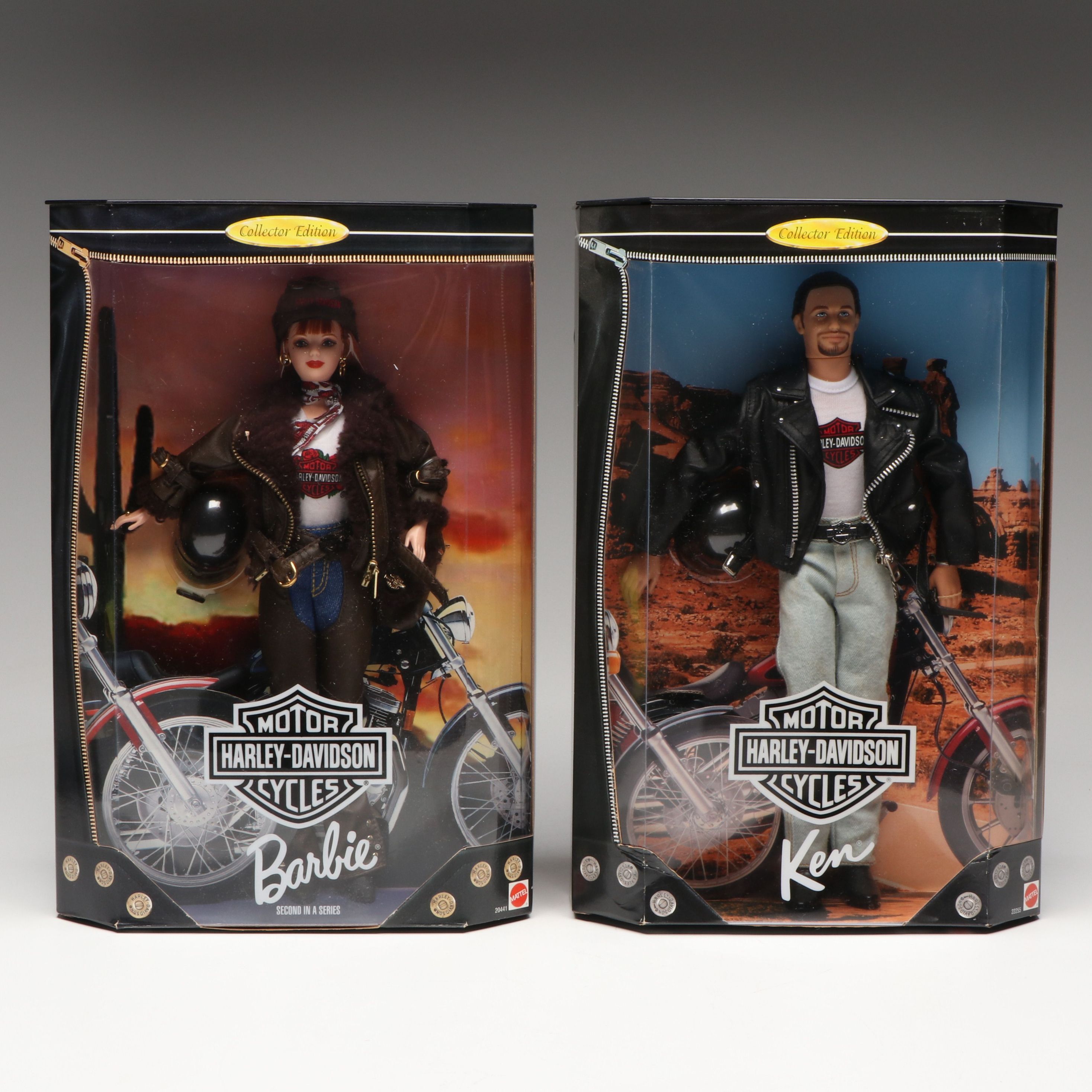 Harley-Davidson Barbie and Ken Collector Edition Dolls, 1998
