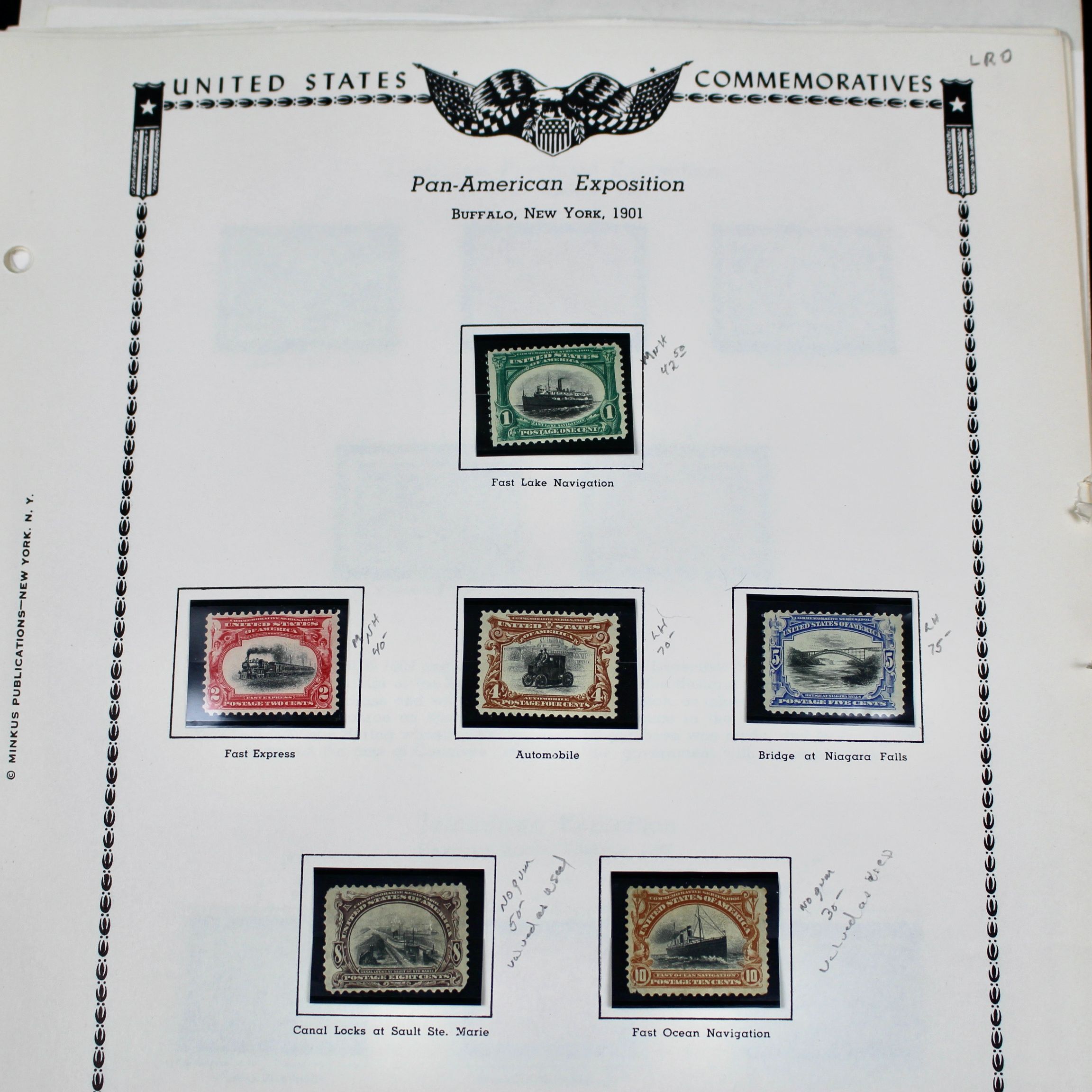 Mint Condition U.S. Postage Stamp Collection, 1901 to 1965