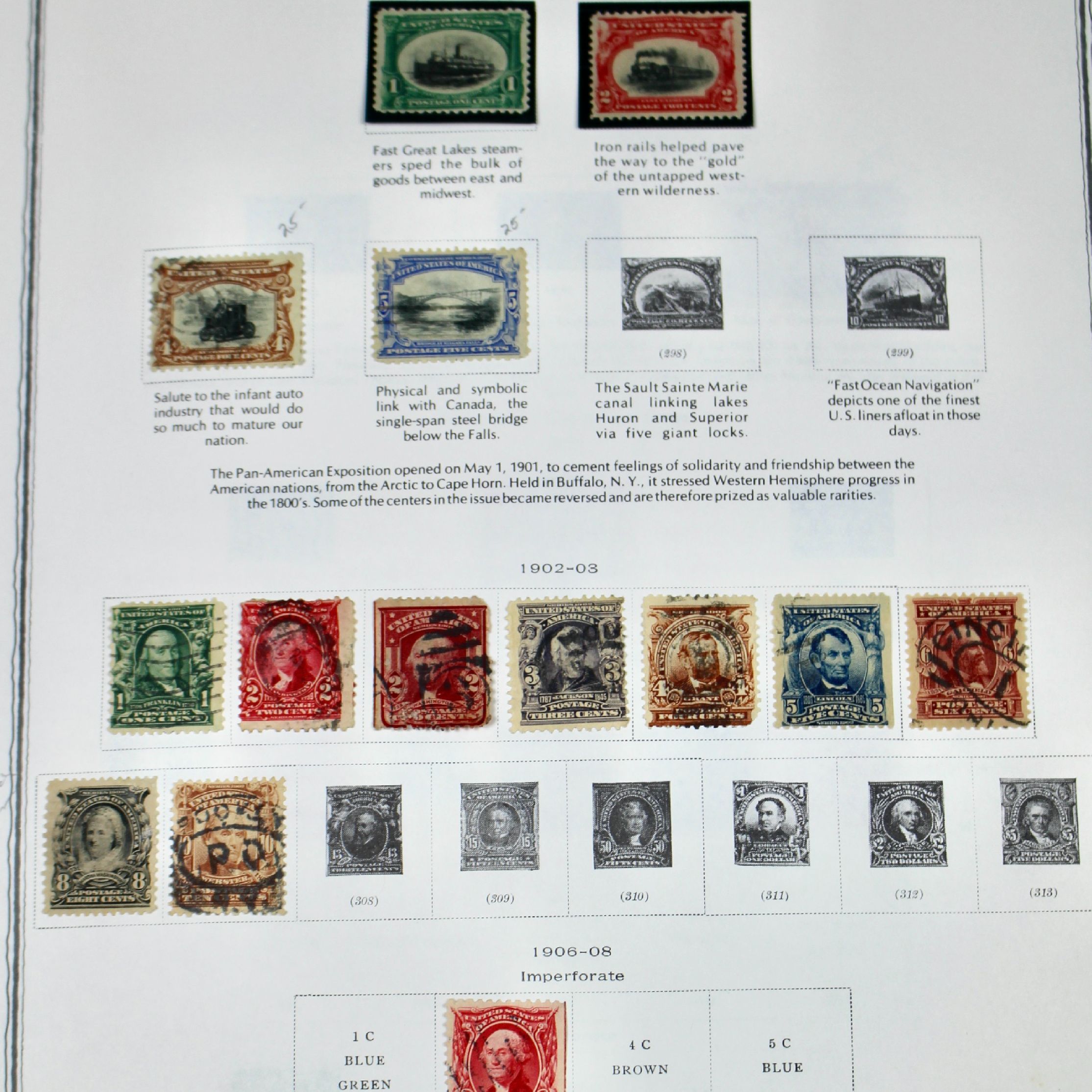 Mint and Used U.S. Postage Stamp Collection, 1901 to 1938