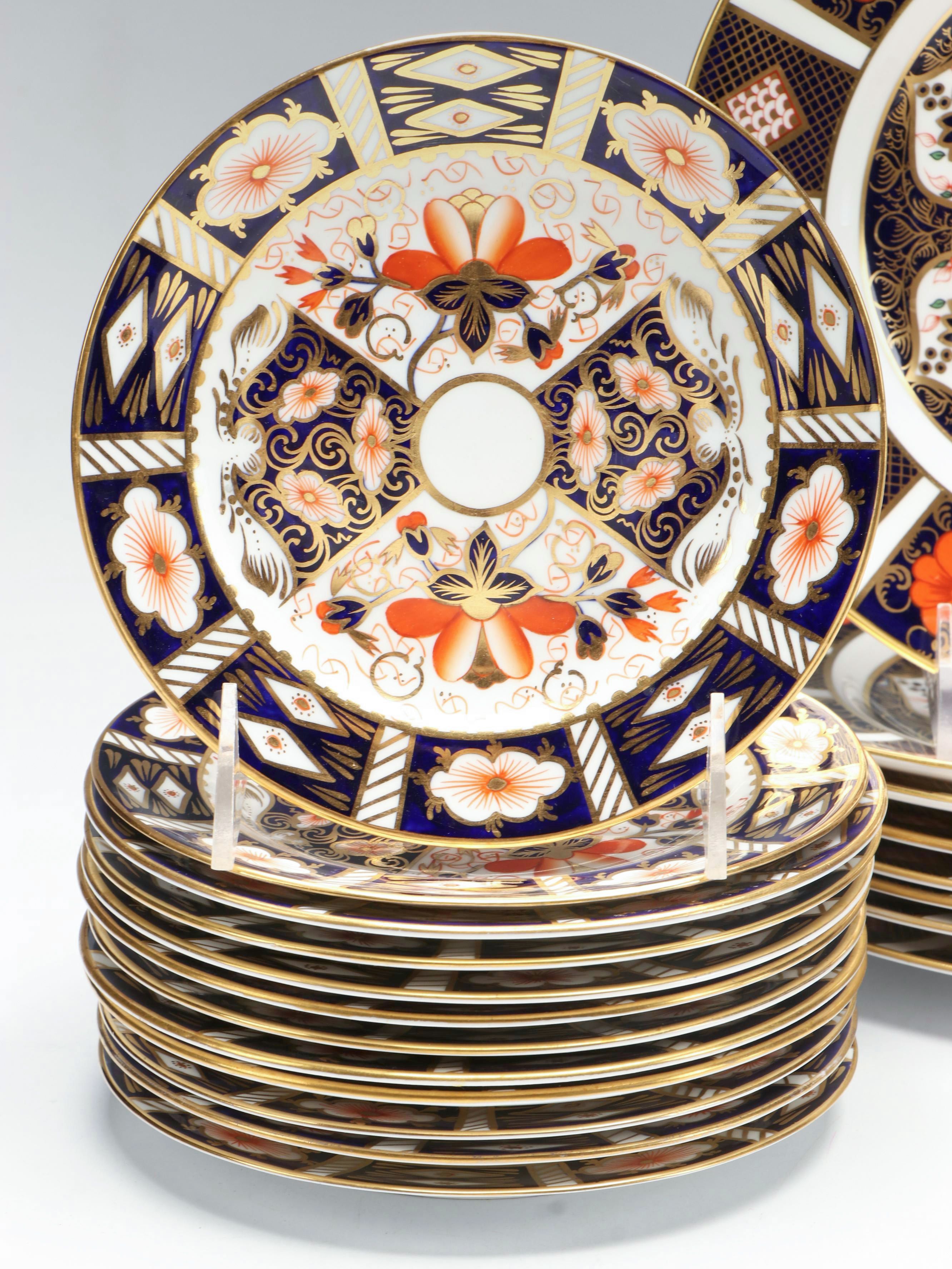 Royal Crown Derby "Old Imari" and "Traditional Imari" Bone China Dinnerware