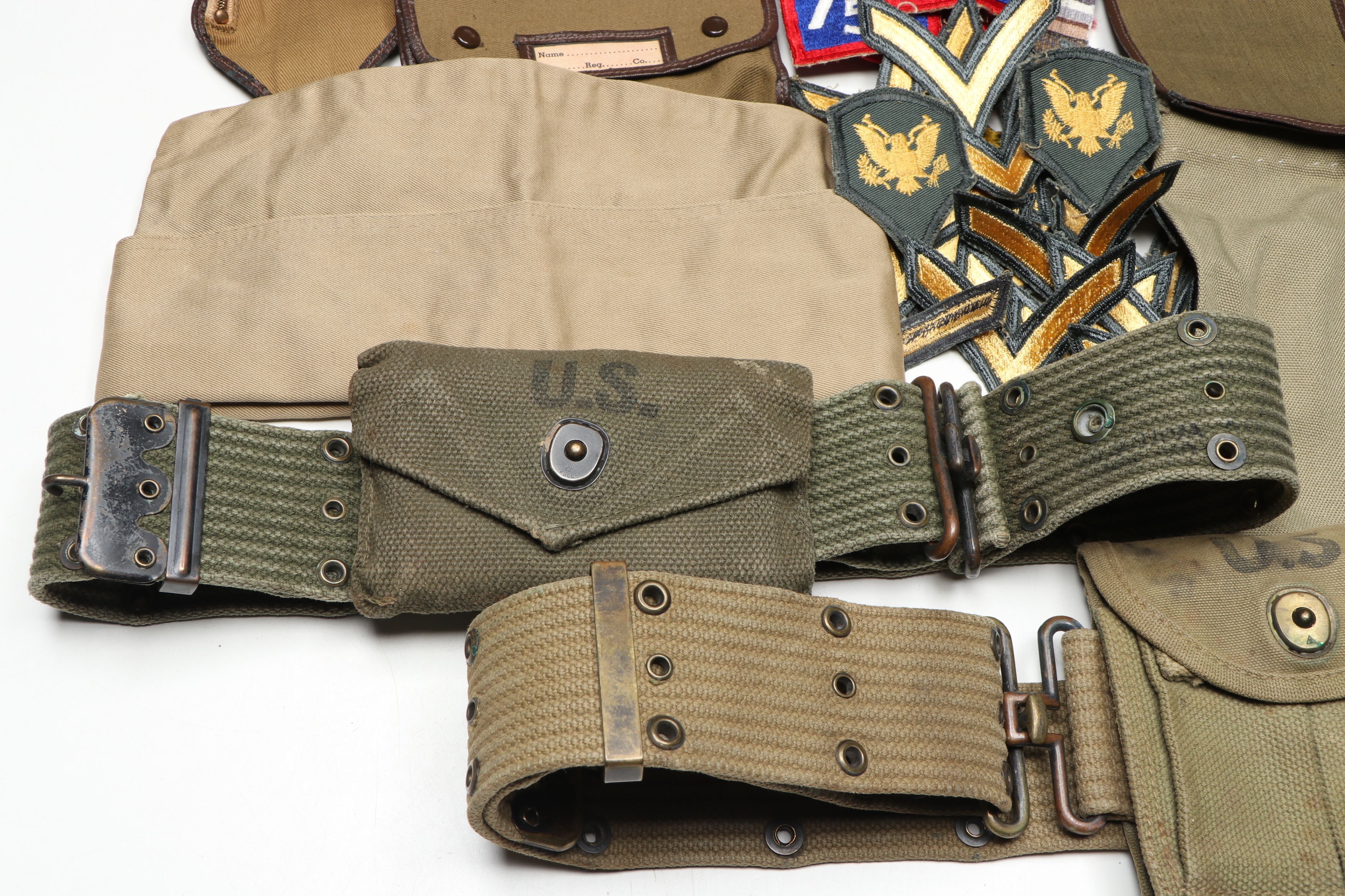 World War II Anti-Aircraft Command M1 Helmet Liner with Patches and More