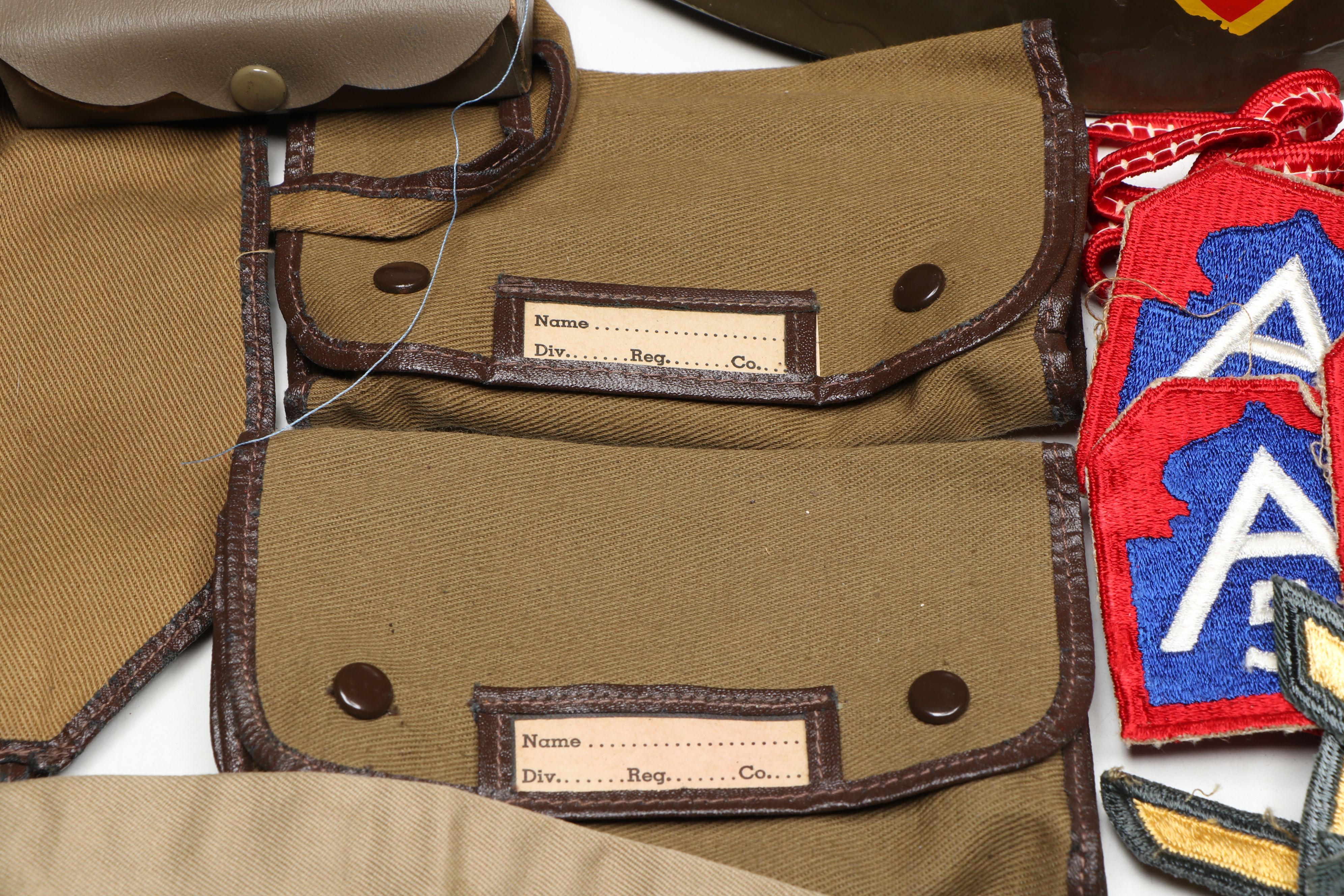 World War II Anti-Aircraft Command M1 Helmet Liner with Patches and More