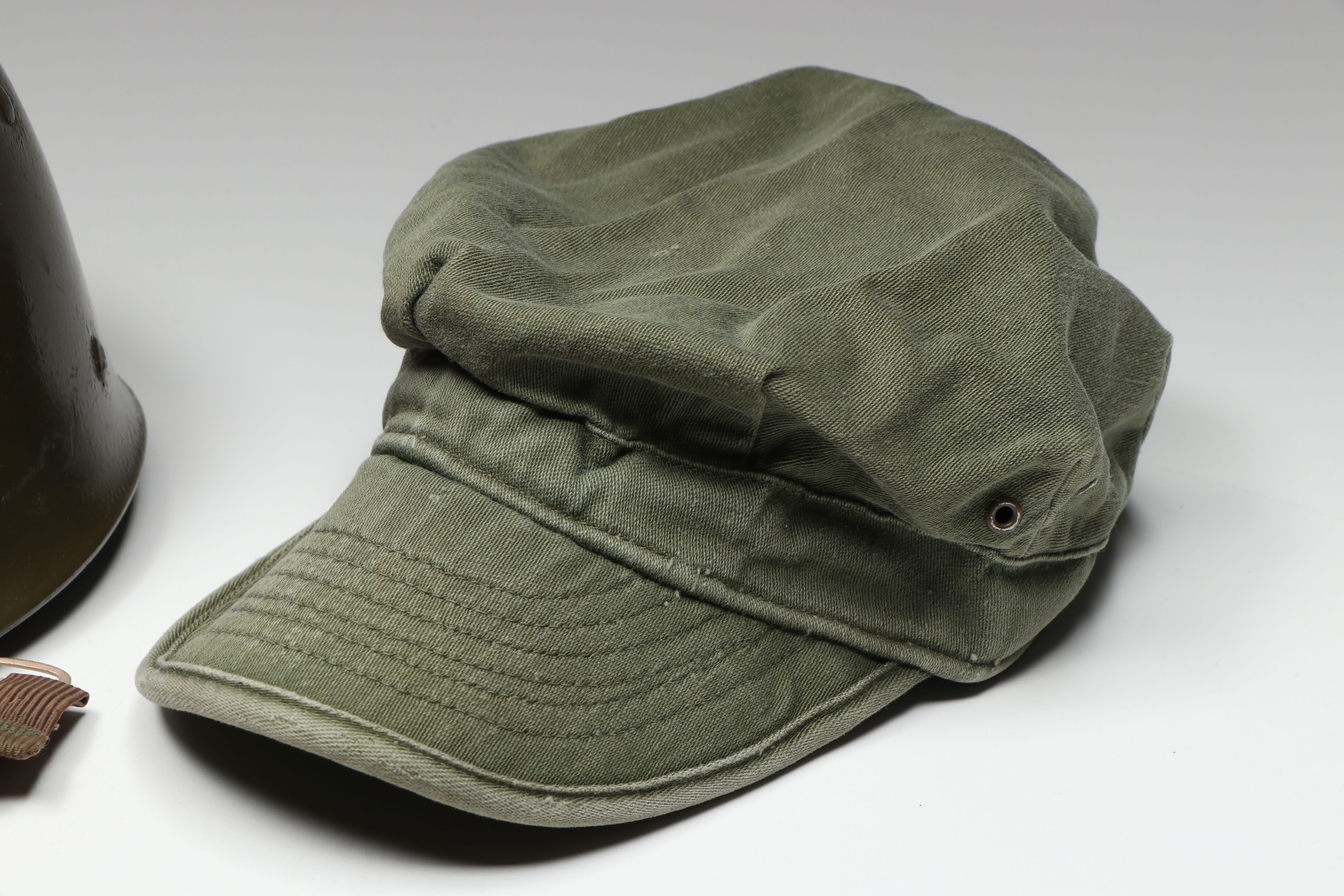 World War II Anti-Aircraft Command M1 Helmet Liner with Patches and More