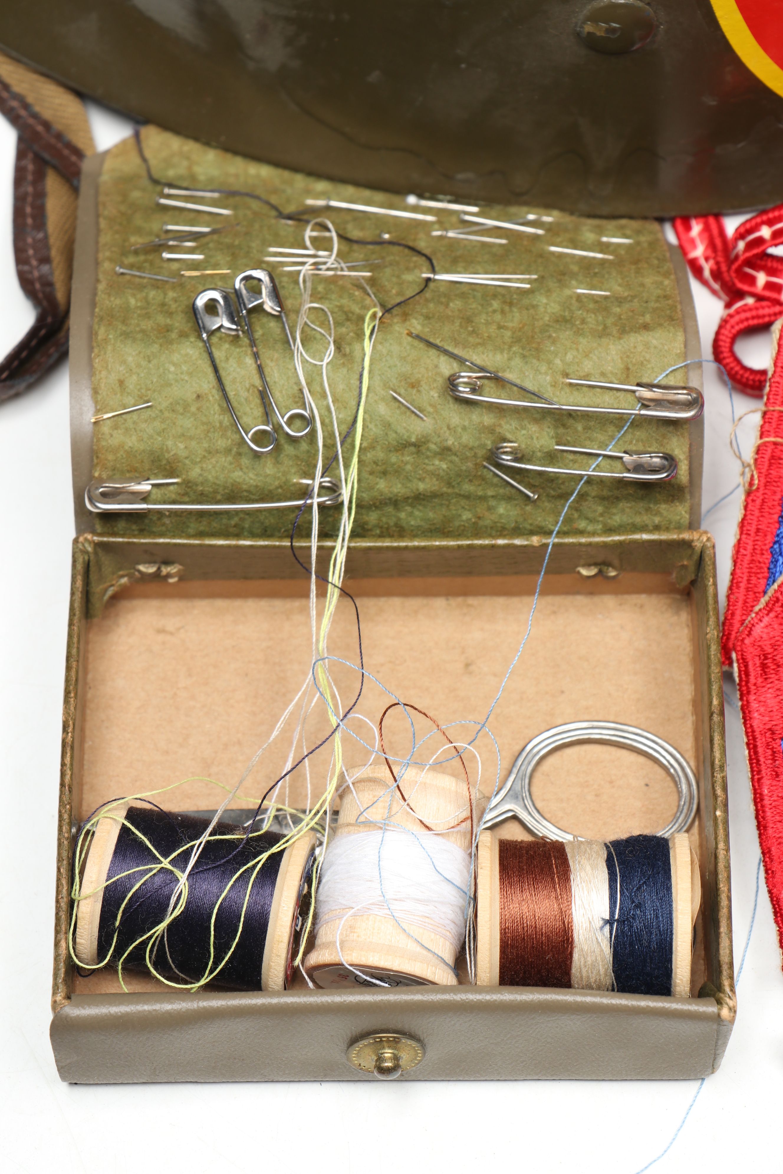 World War II Anti-Aircraft Command M1 Helmet Liner with Patches and More