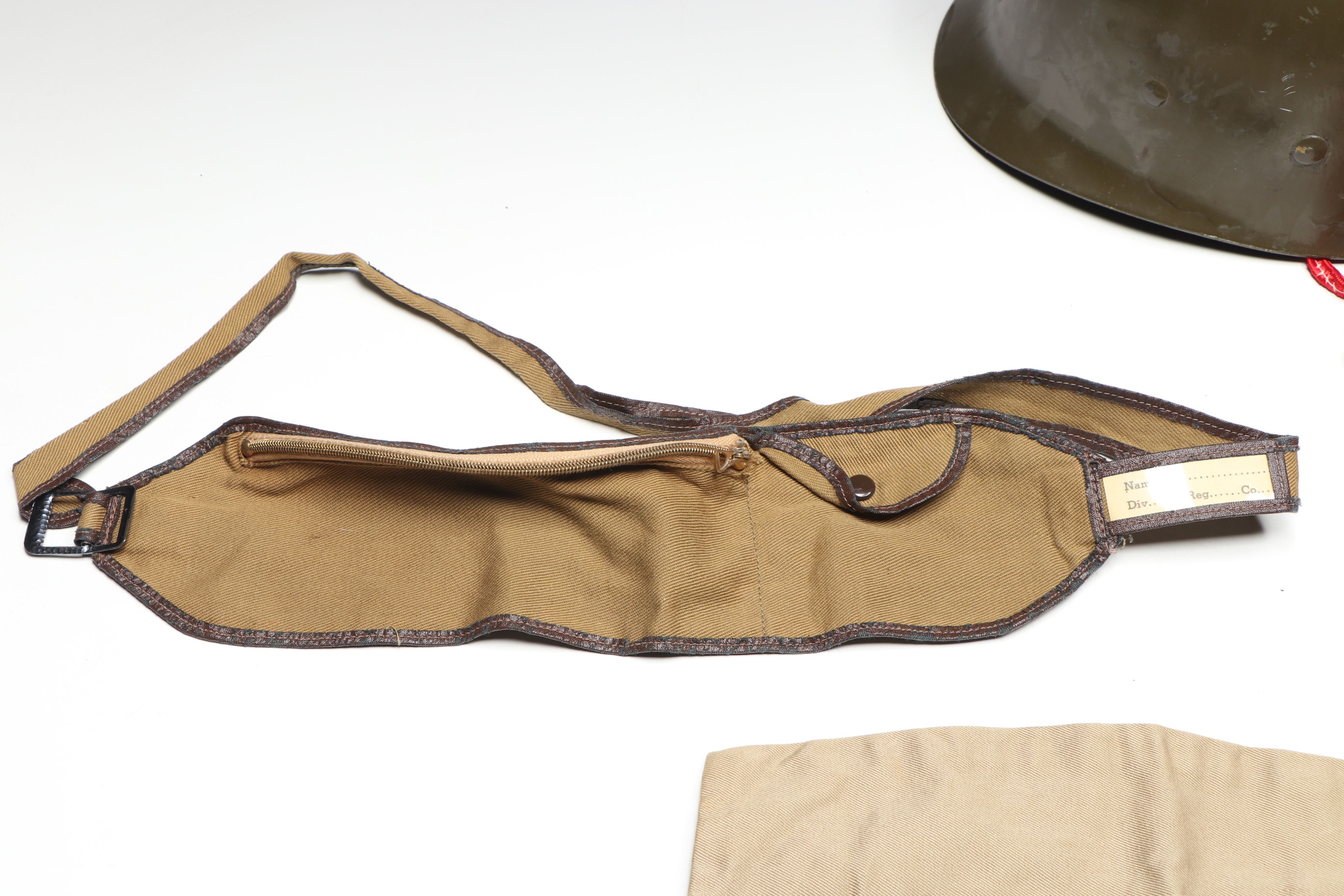 World War II Anti-Aircraft Command M1 Helmet Liner with Patches and More