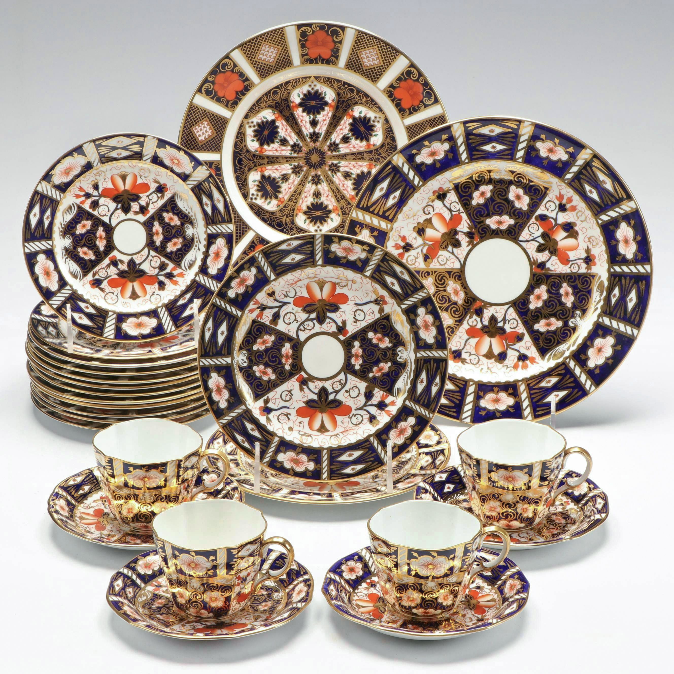 Royal Crown Derby "Old Imari" and "Traditional Imari" Bone China Dinnerware