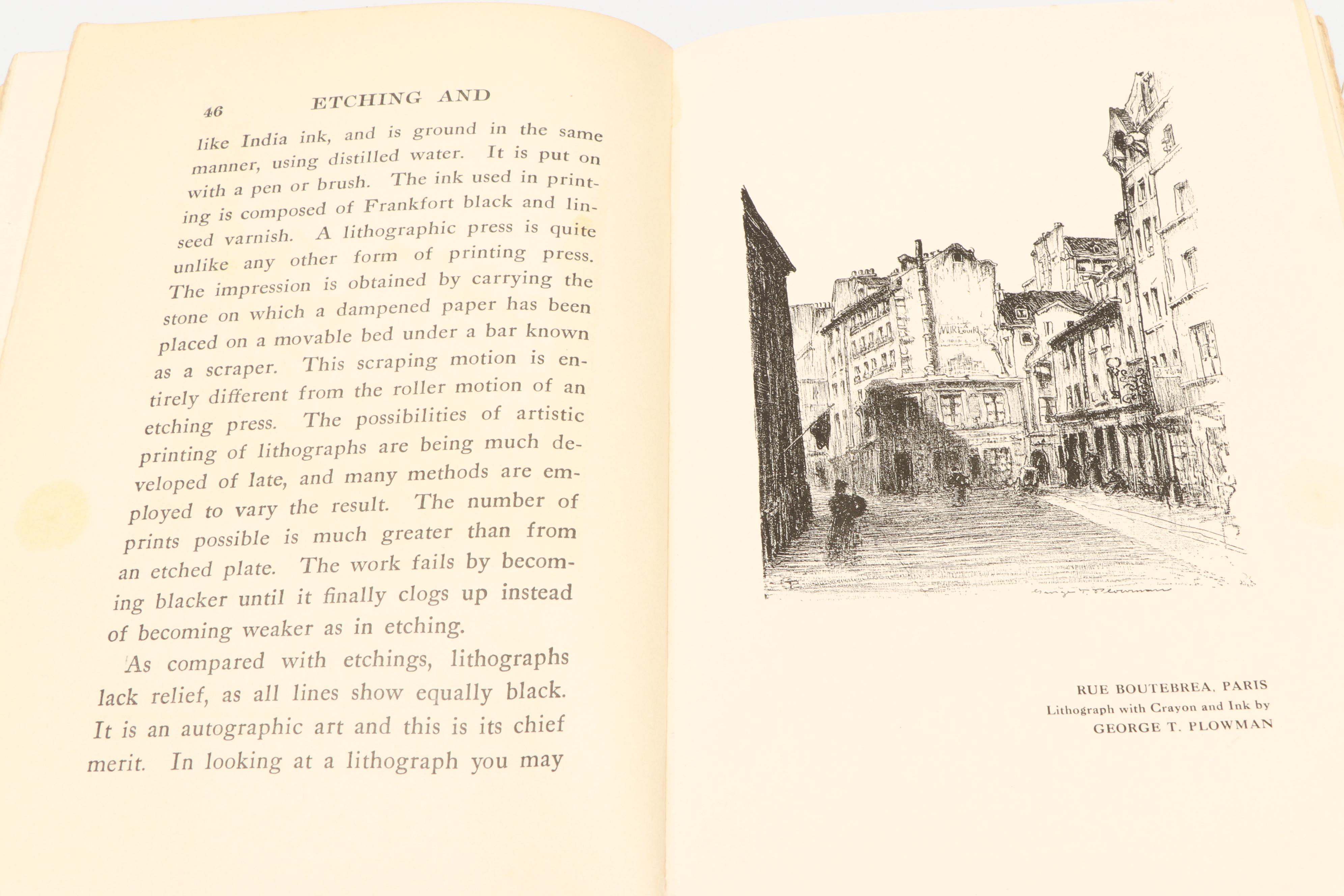 First Edition "Etching and Other Graphic Arts" by George T. Plowman and More
