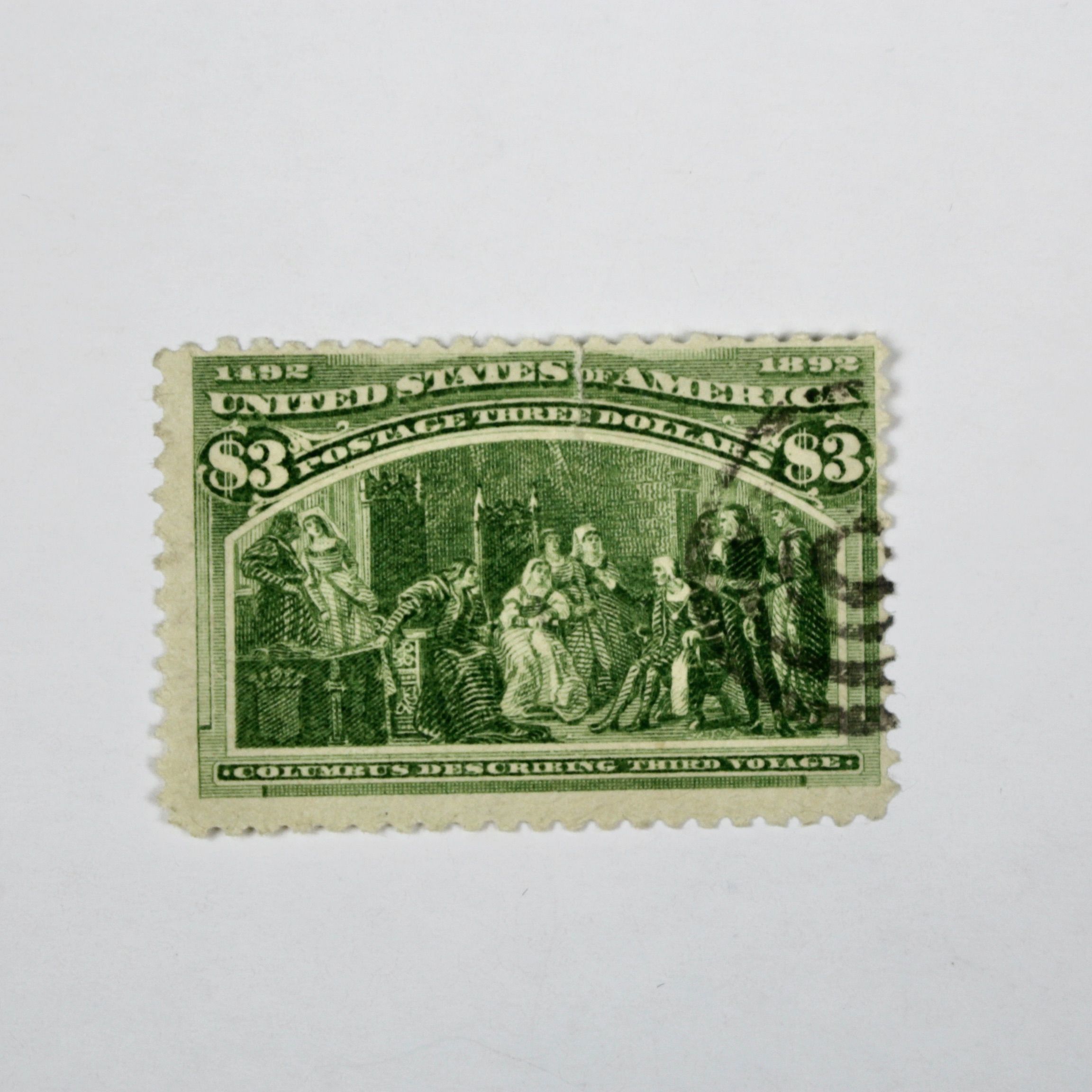 Scott 243 $3 Columbian Exposition U.S. Postage Stamp, 1893