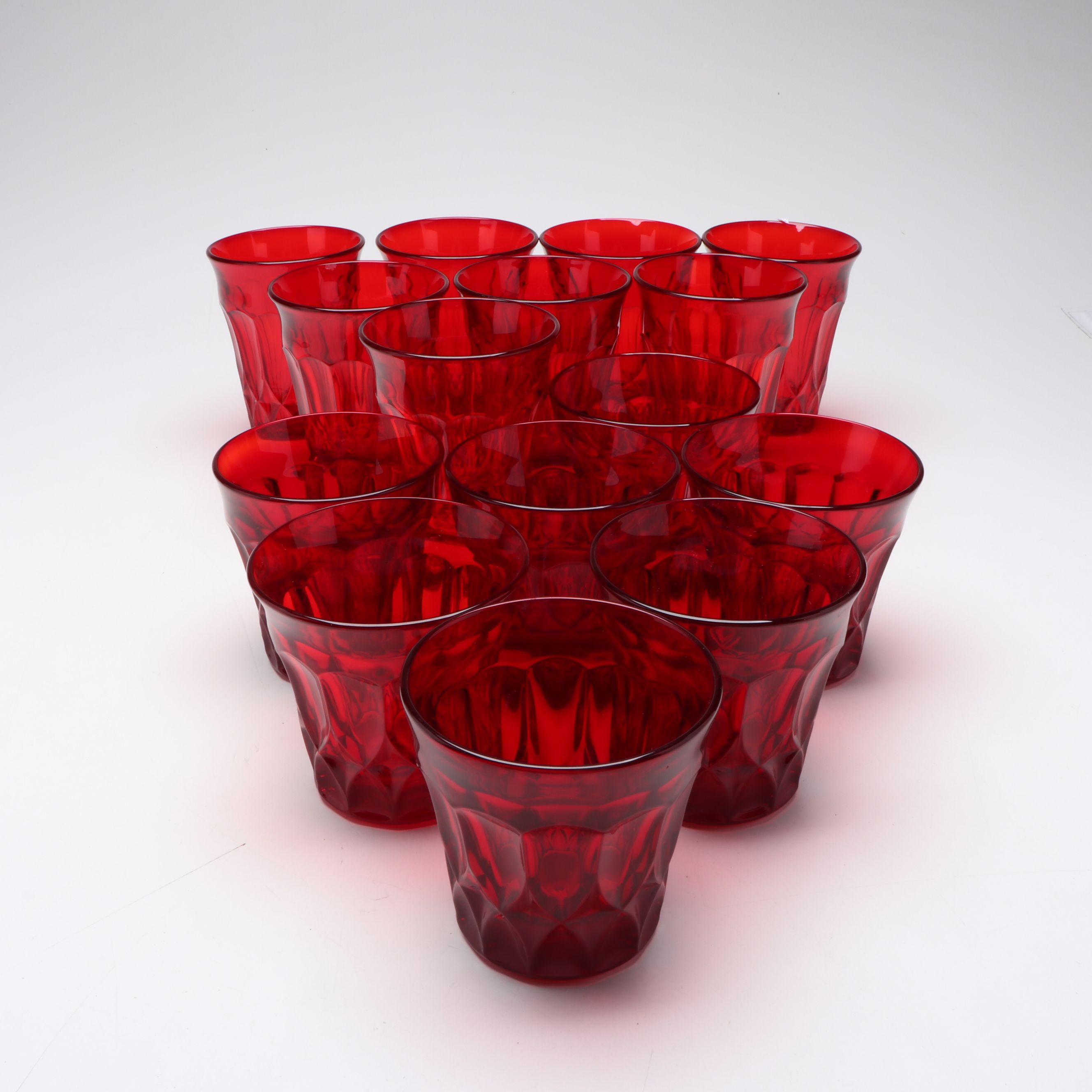 Noritake "Perspective-Ruby" Drinking Glasses