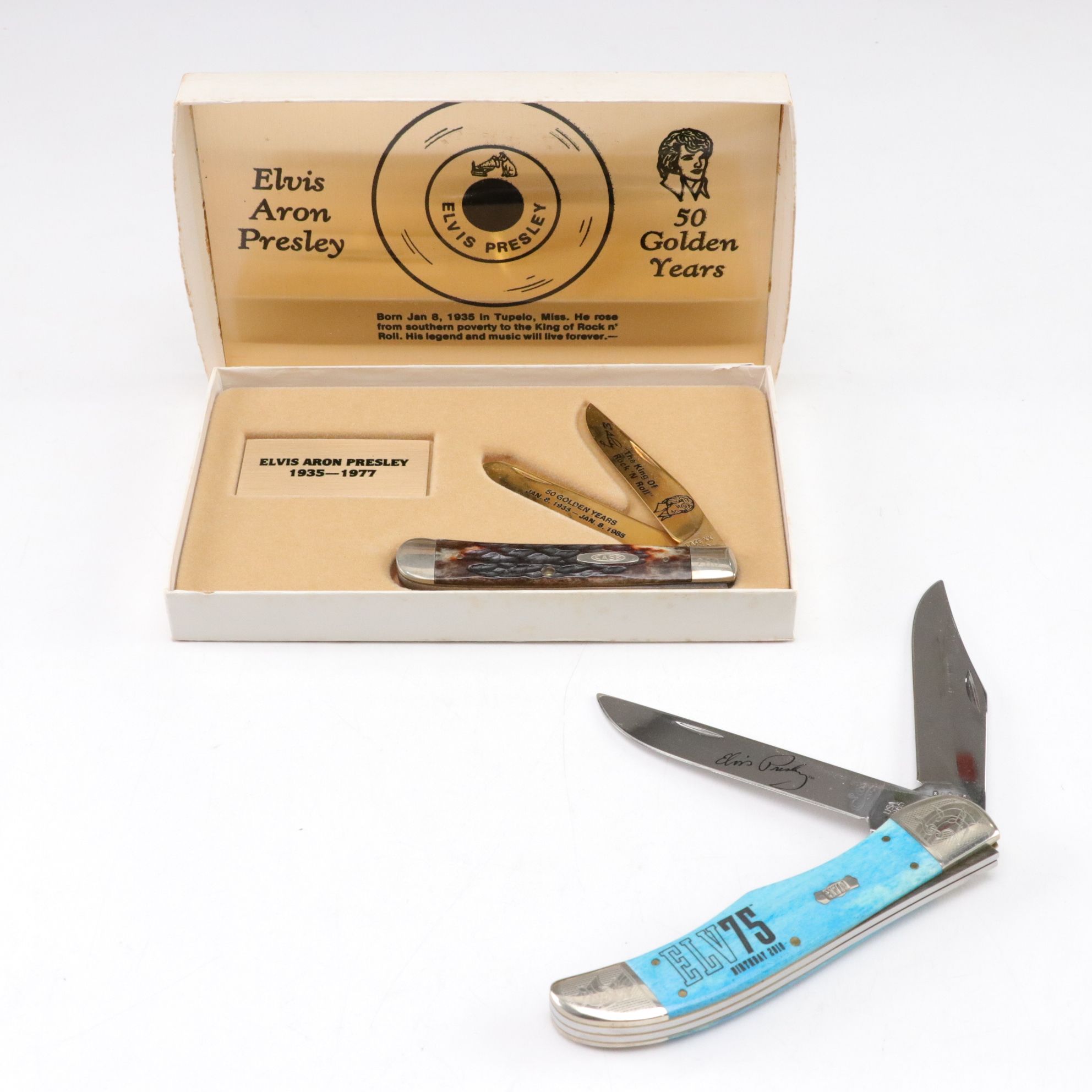 Case Elvis Presley 50- and 75-Year Anniversary Folding Knives