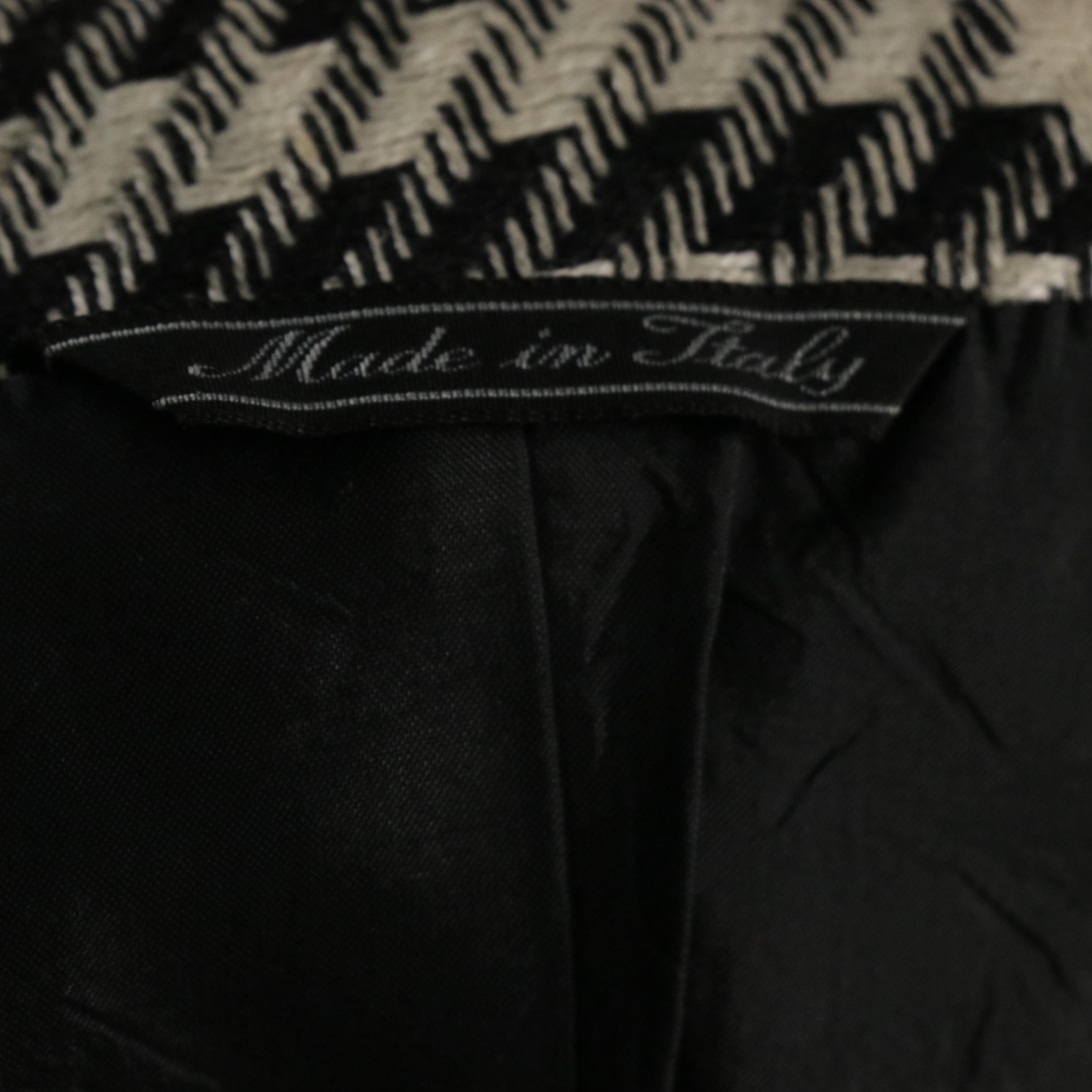 Gianni Versace Houndstooth Collarless Coat